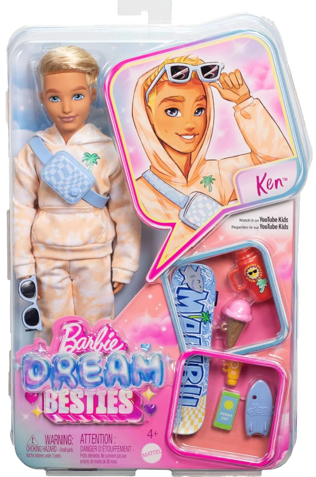 Papusa Barbie Dream Besties, Ken cu accesorii foto