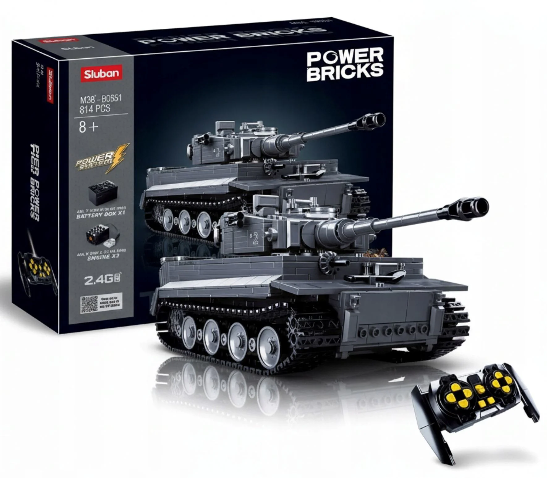Set de constructie Sluban Tanc Tiger, 814 el. foto