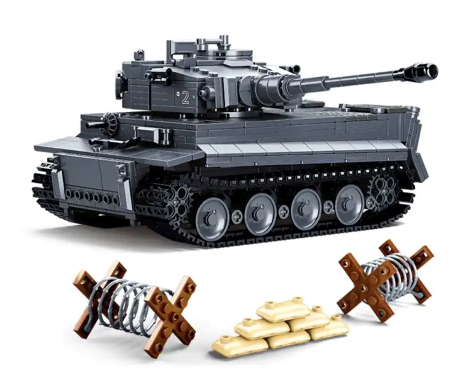 Set de constructie Sluban Tanc Tiger, 814 el. foto