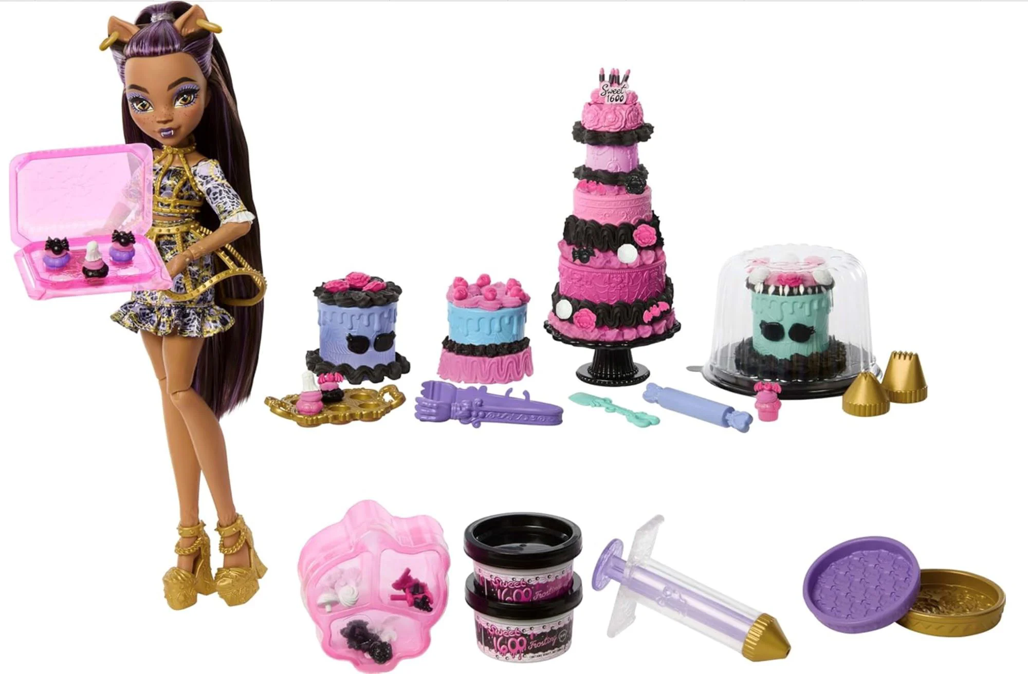 Set de joaca Barbie Scary Sweet Birthday, wdeen Wolf cu accesorii foto