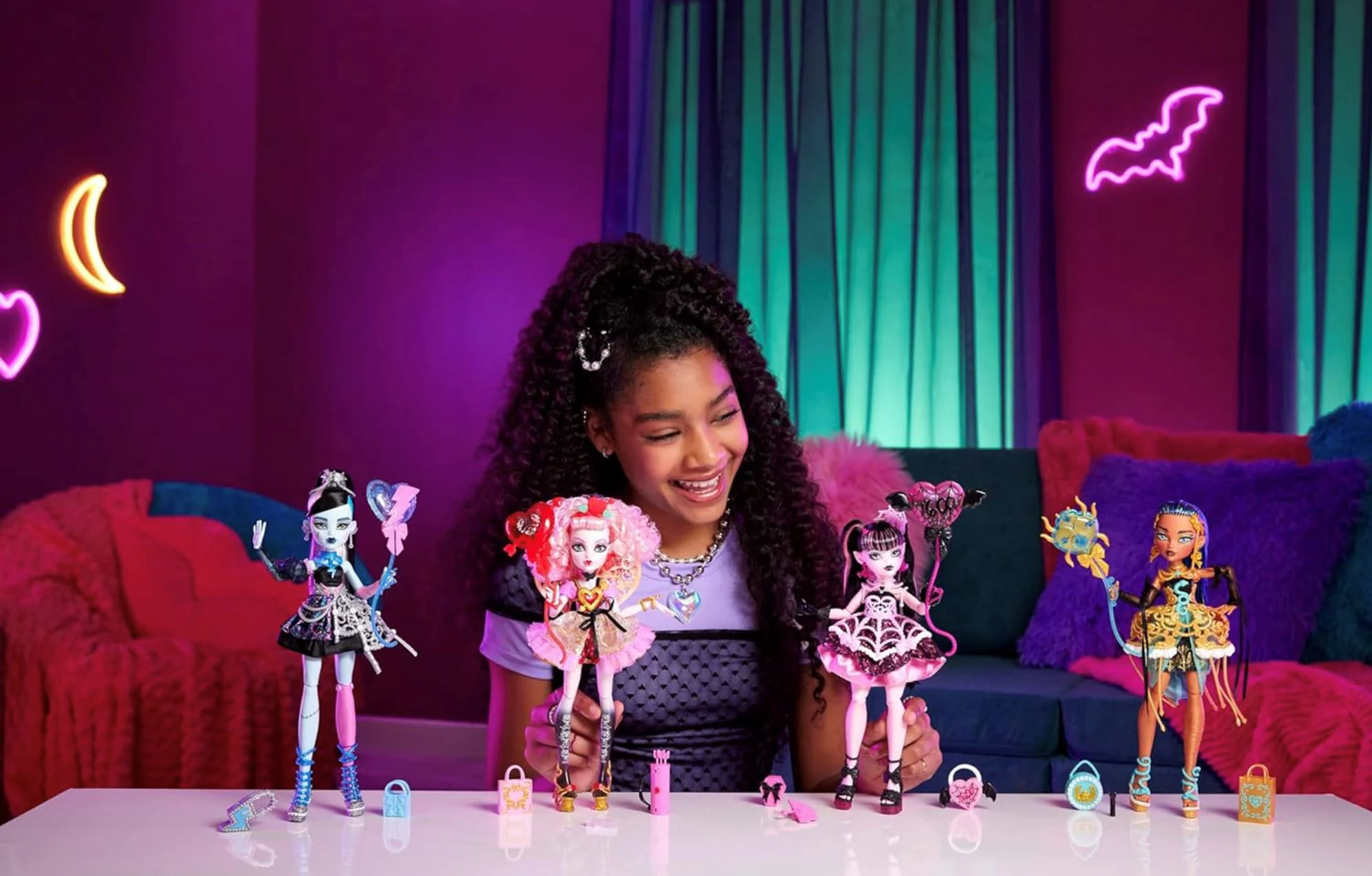Set de joaca Barbie Scary Sweet Birthday, wdeen Wolf cu accesorii foto