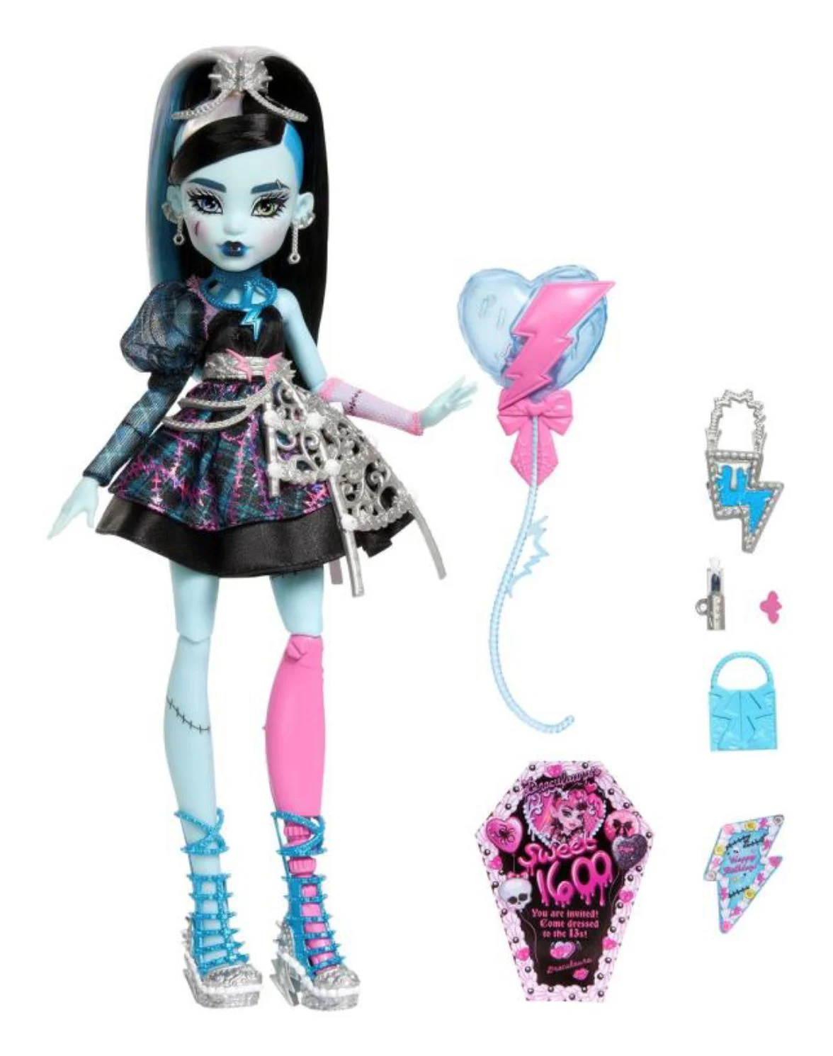 Set de joaca Barbie Monster High, Frankie Stein cu accesorii foto