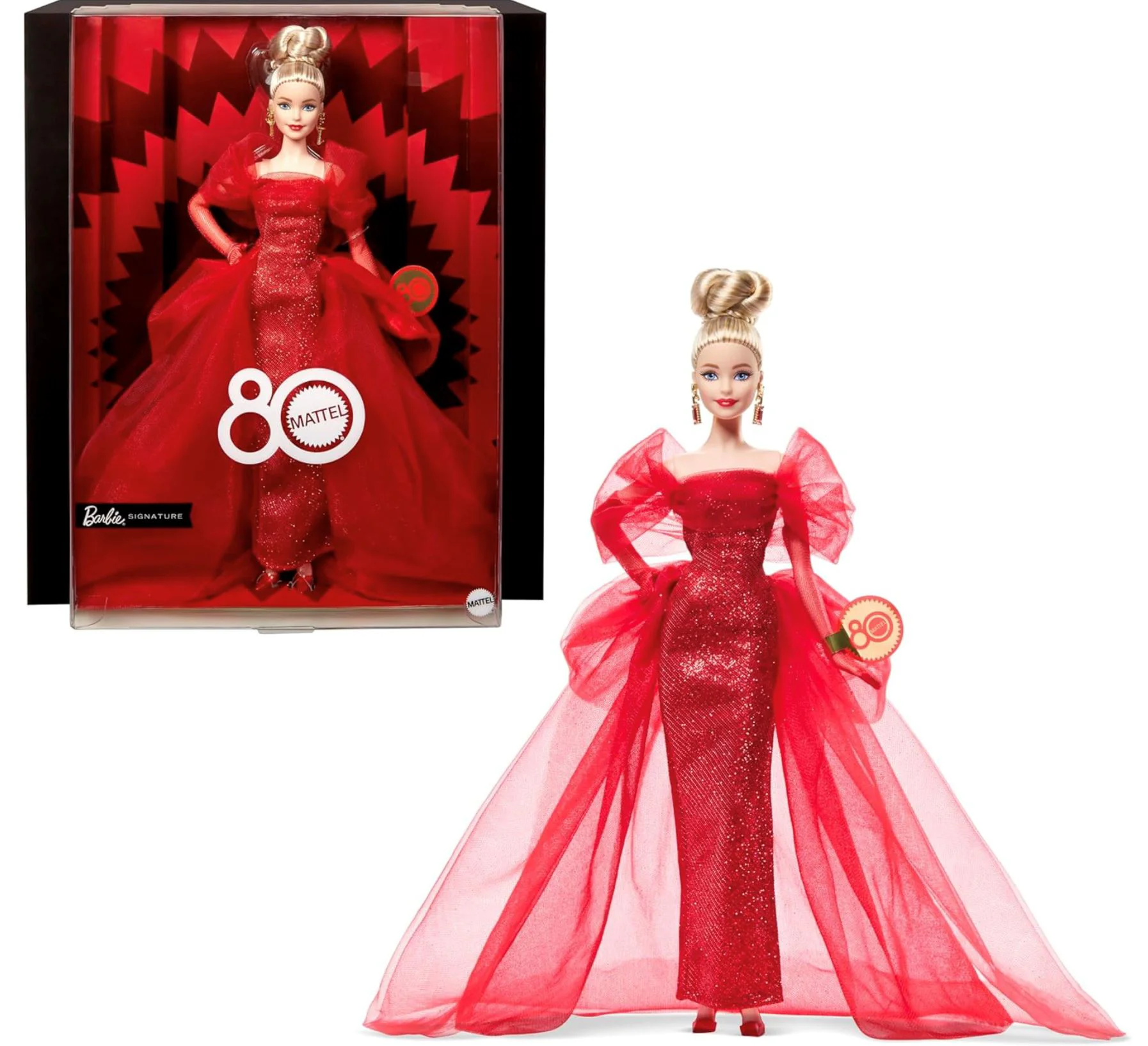 Papusa Barbie colectie aniversara 80 de ani foto