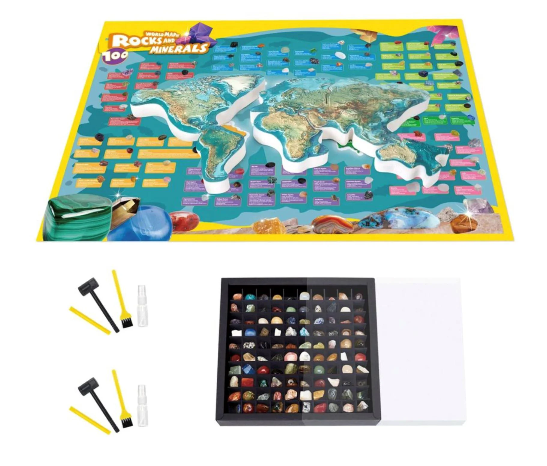 Образовательный набор CubicFun Камни и минералы мира foto