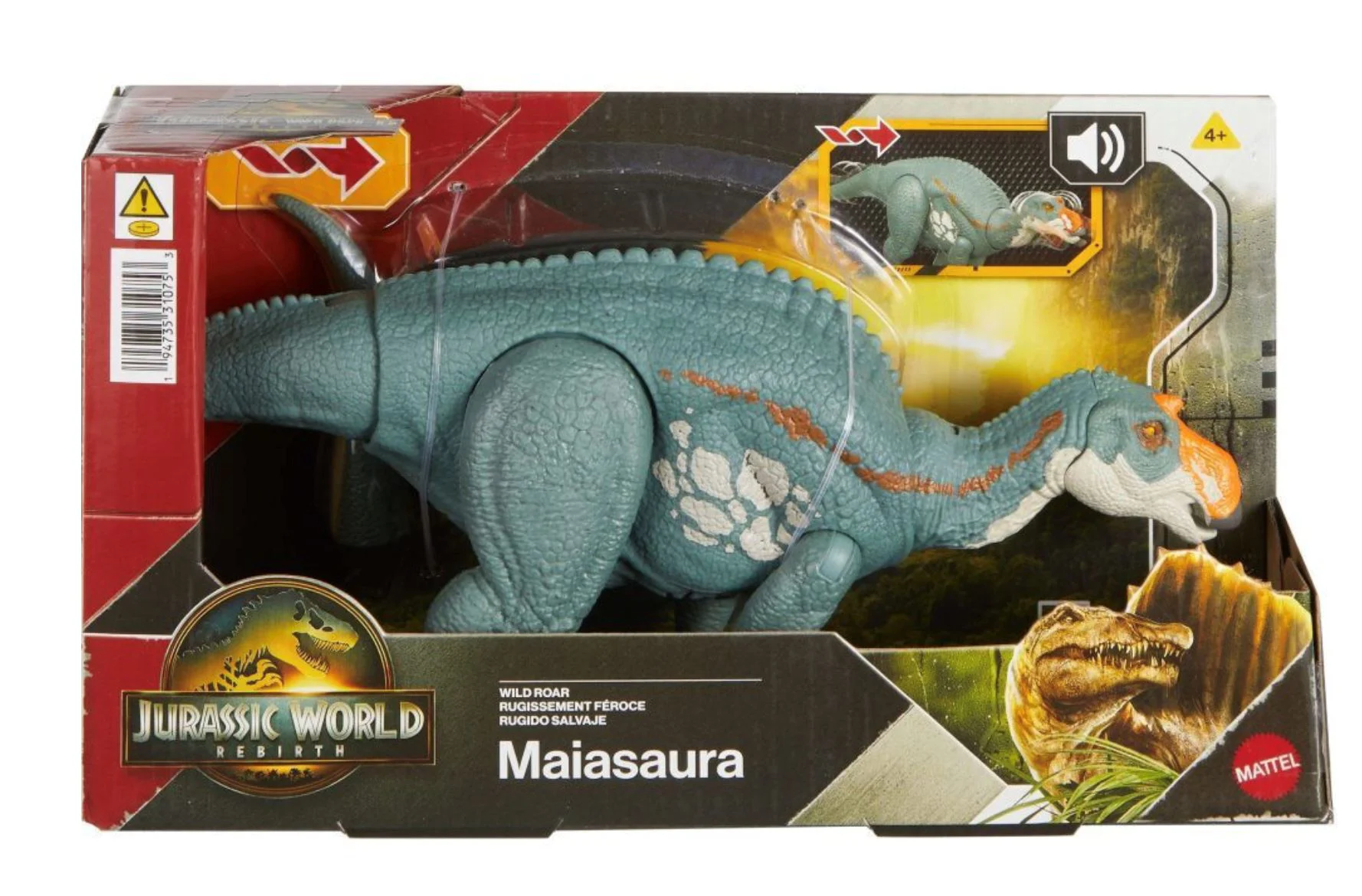 Интерактивная фигурка динозавра Mattel Jurassic World Wild Roar foto