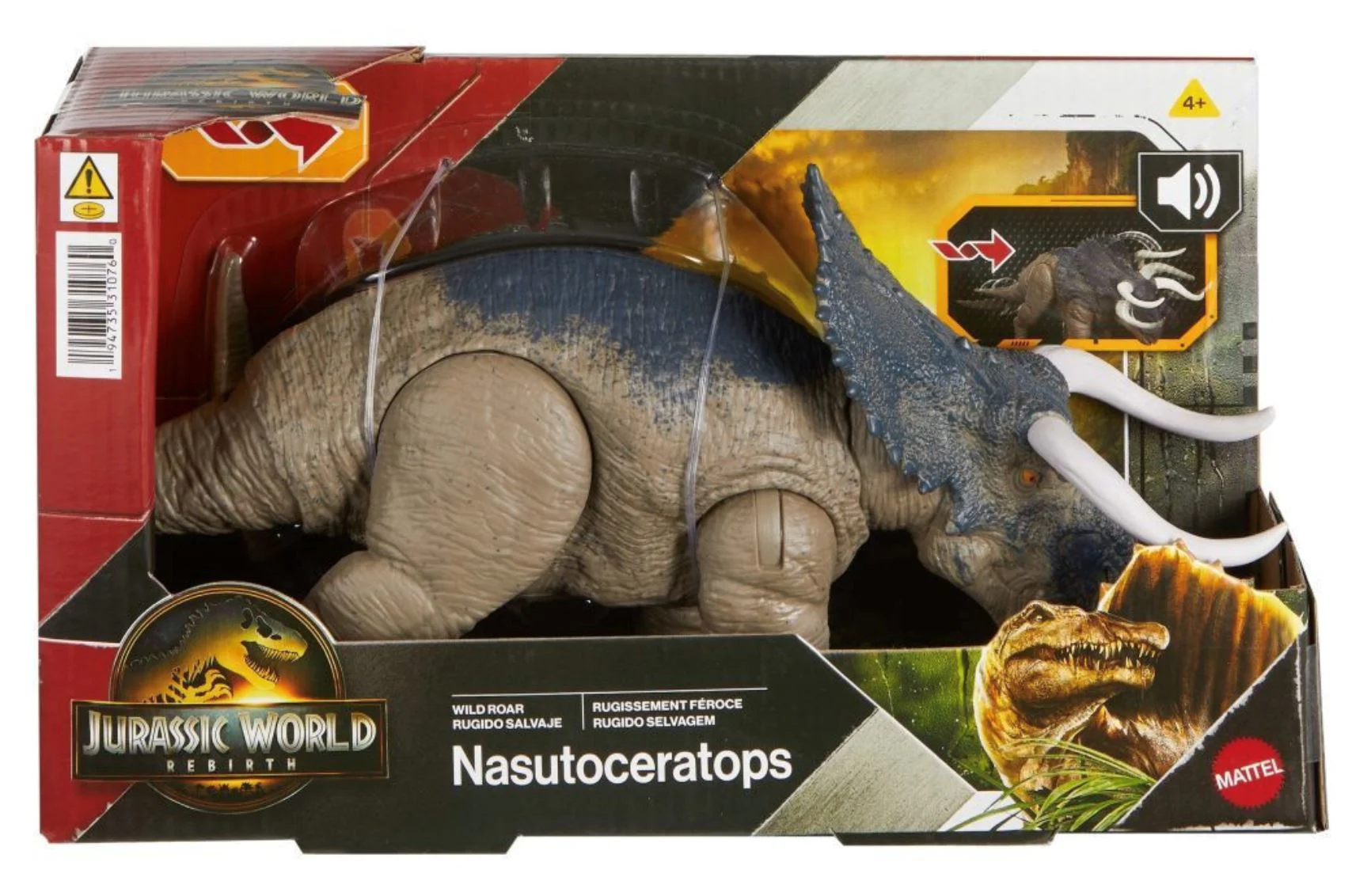 Интерактивная фигурка динозавра Mattel Jurassic World Wild Roar foto