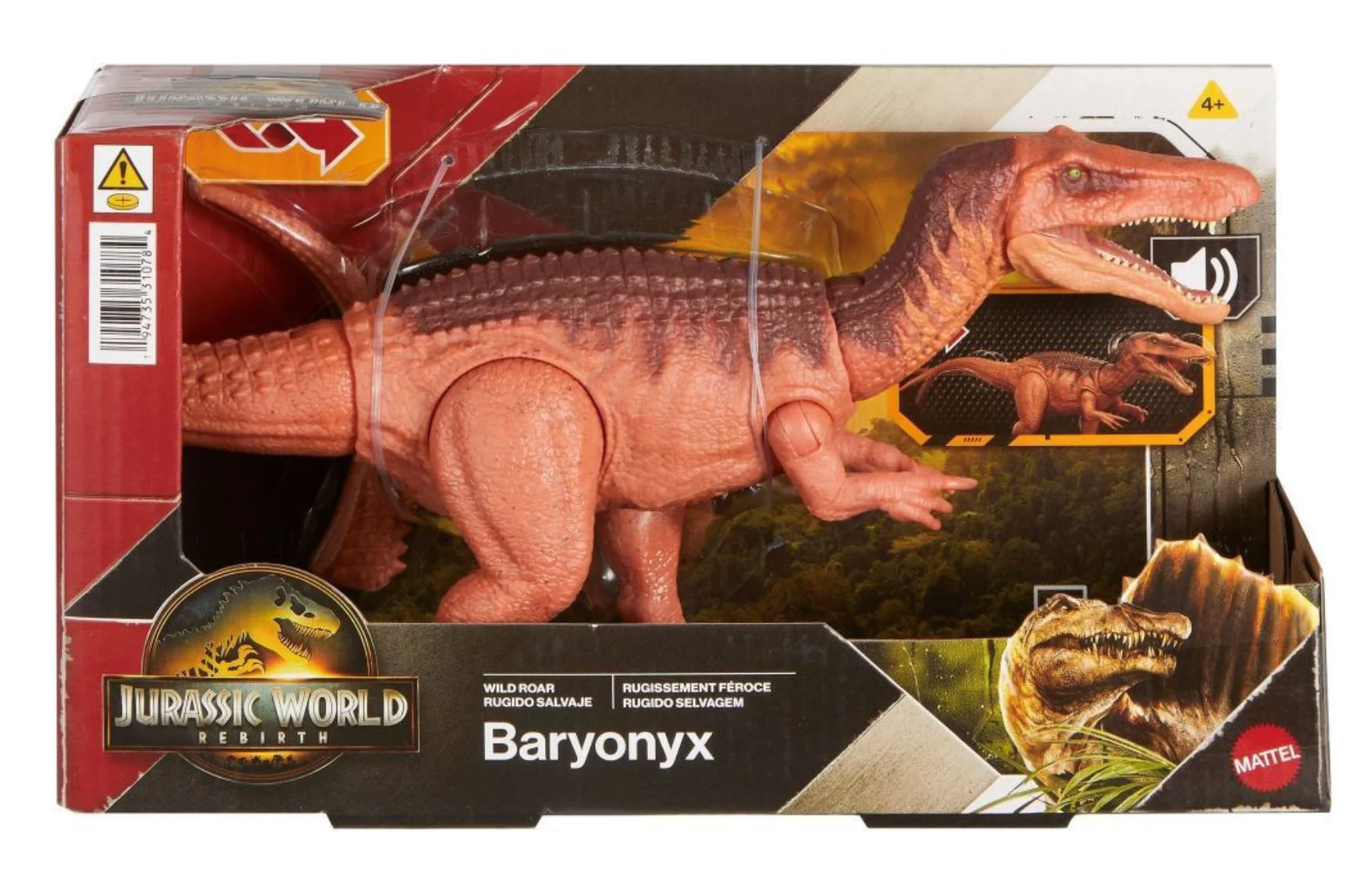 Интерактивная фигурка динозавра Mattel Jurassic World Wild Roar foto