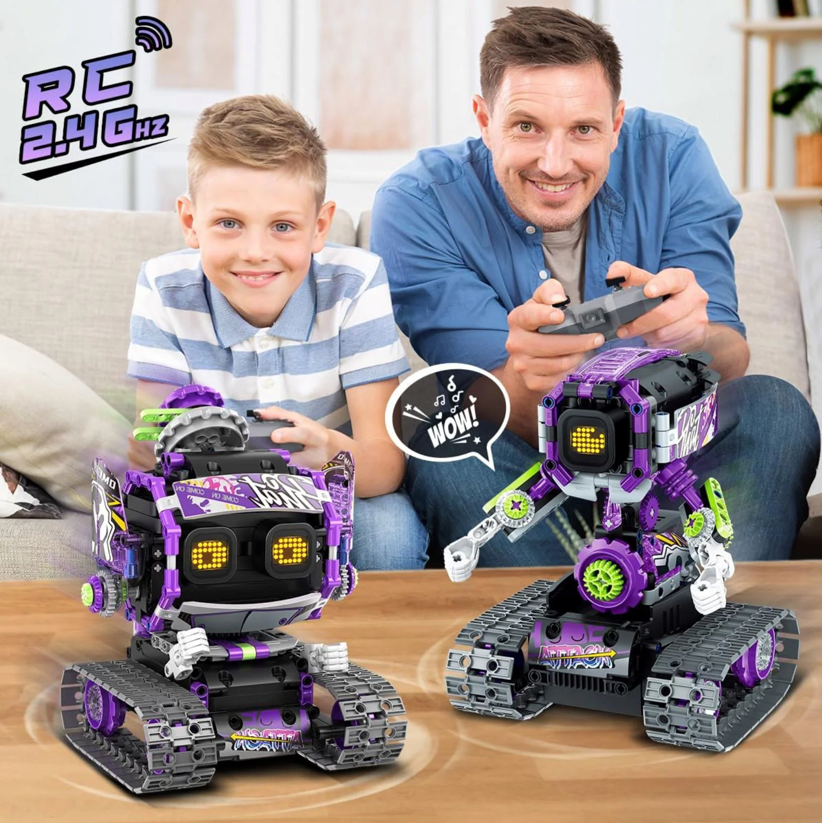 Set de construcie 3 n 1 iM Master Robot transformer, cu telecomanda, 458 el. foto