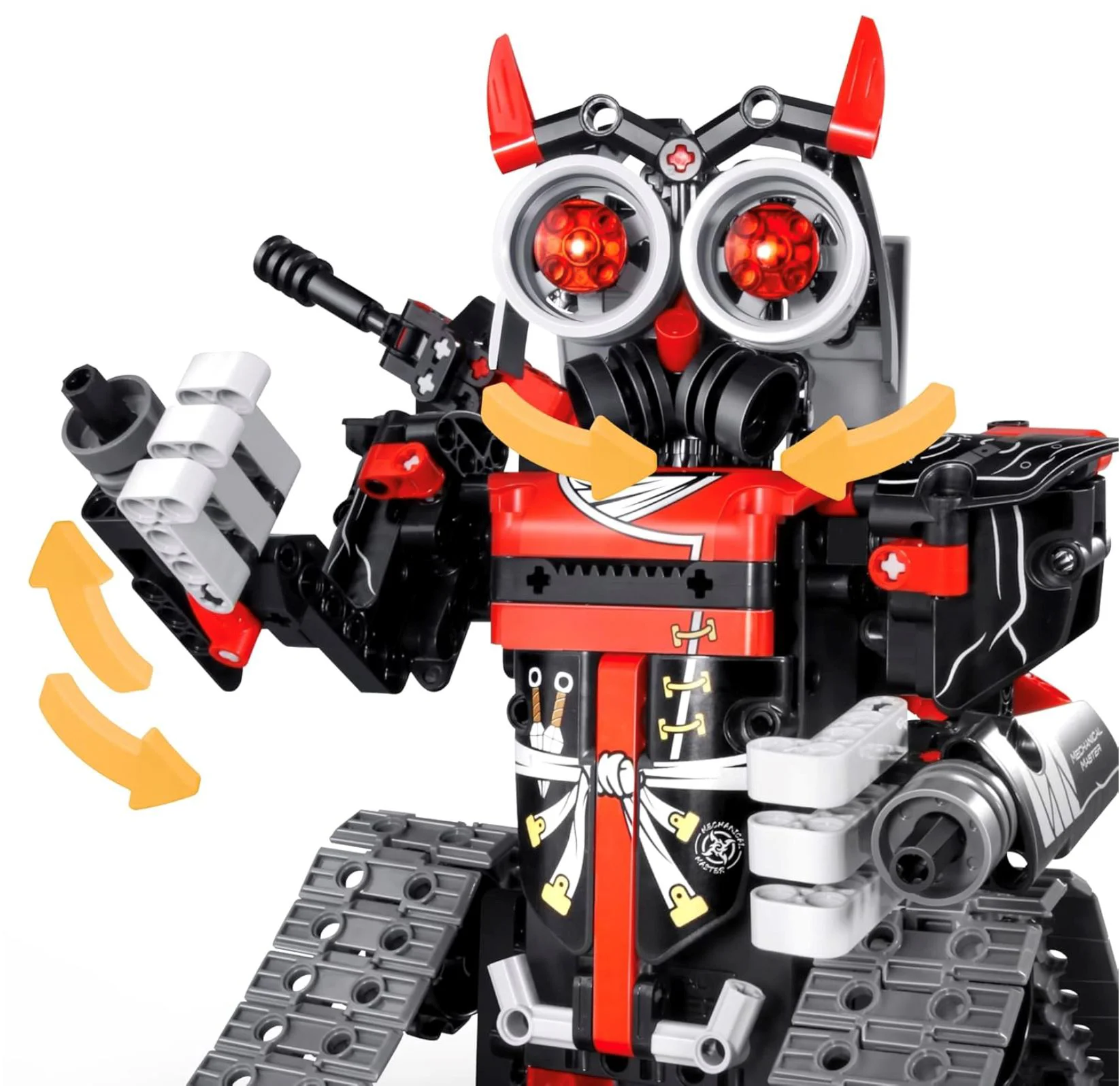 Set de constructie 3 in 1 iM Master Robot Rosu, cu telecomanda, 419 el. foto