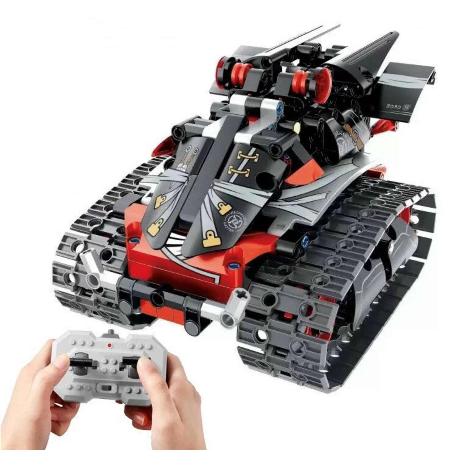 Set de constructie 3 in 1 iM Master Robot Rosu, cu telecomanda, 419 el. foto