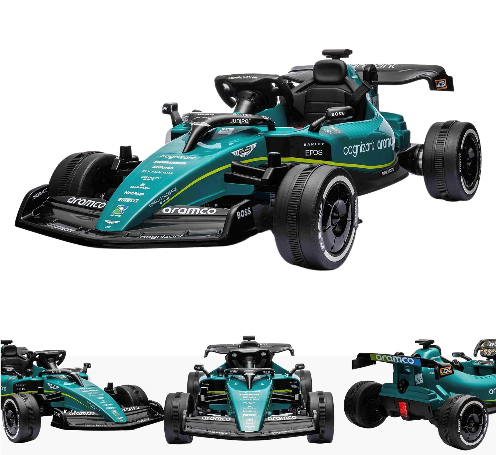 Kart electric Kids car Aston Martin, 12V7AH, motor 550x2, roti EVA foto