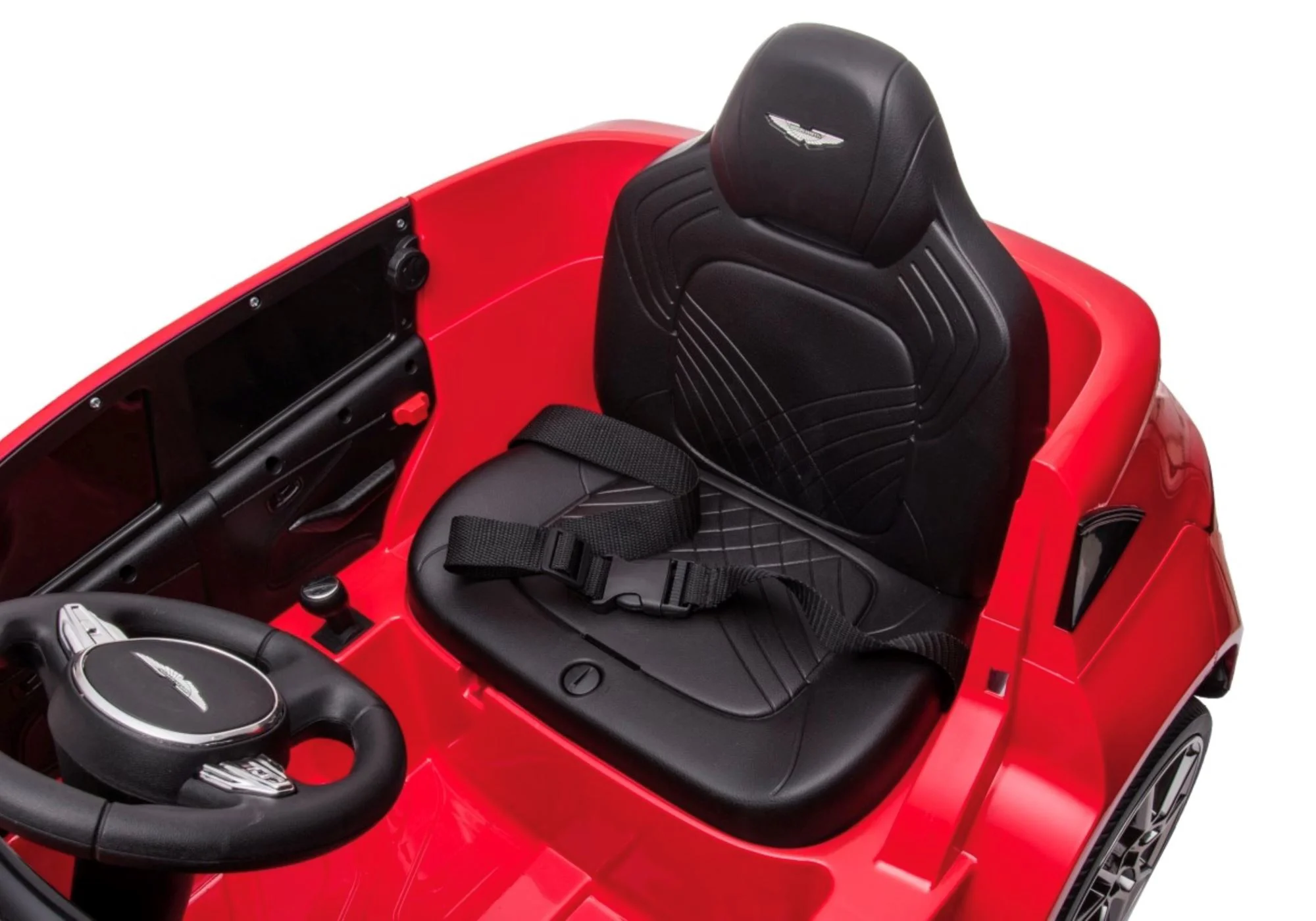 Masinuta electrica Kids car Aston Martin, 12V7Ah, motor 390x2, roti EVA, Rosu foto