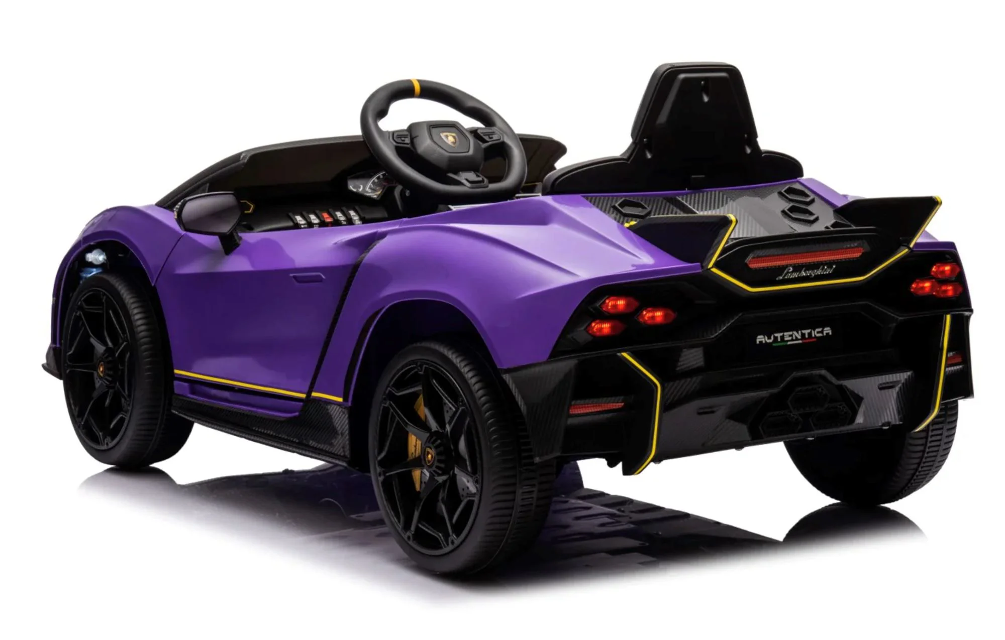 Masinuta electrica Kids car Lamborghini Autentica, 12V7Ah, motor 380x4, roti EVA foto