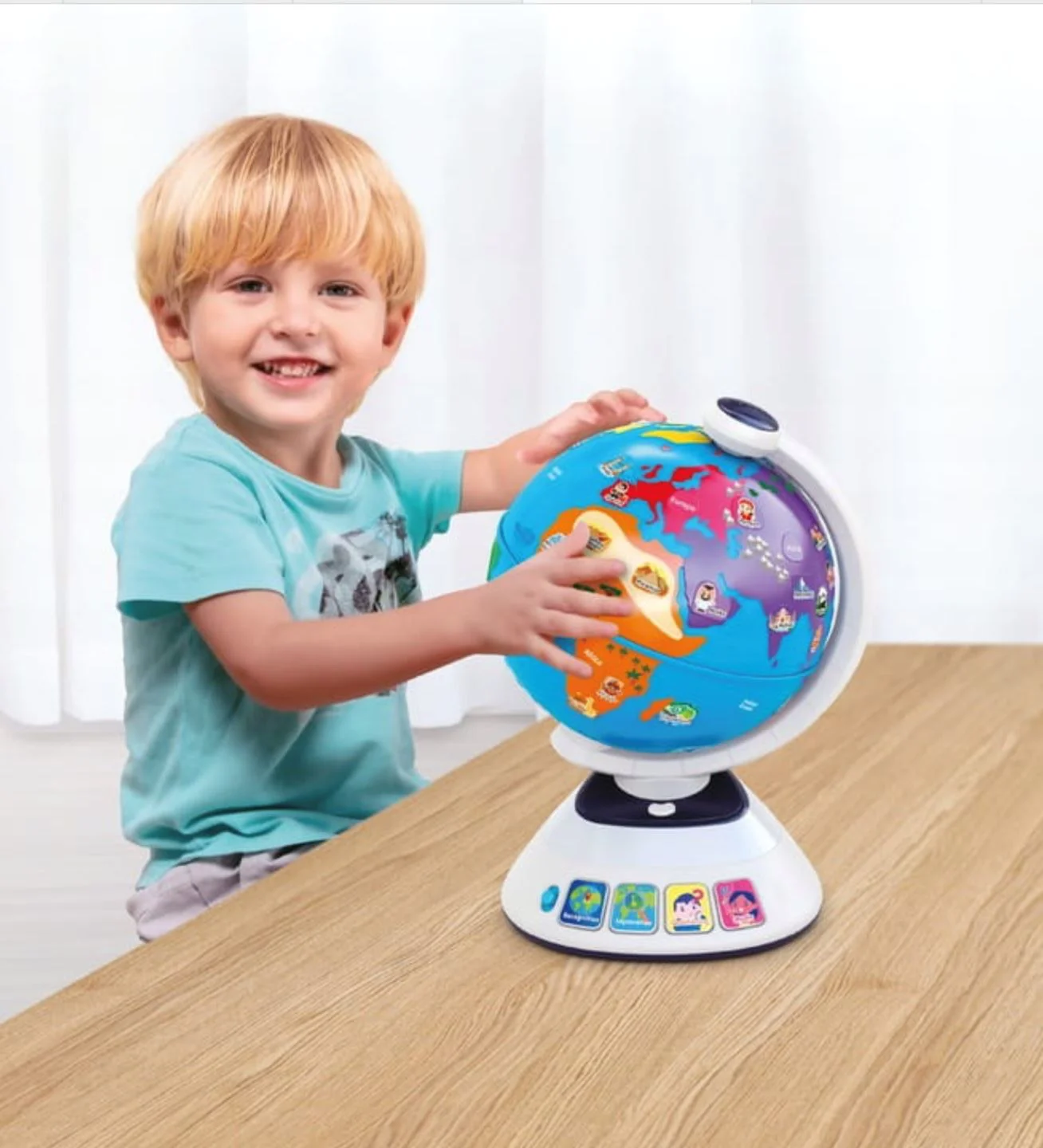 Интерактивная игрушка Hola Toys Глобус, Коснись и открой мир foto