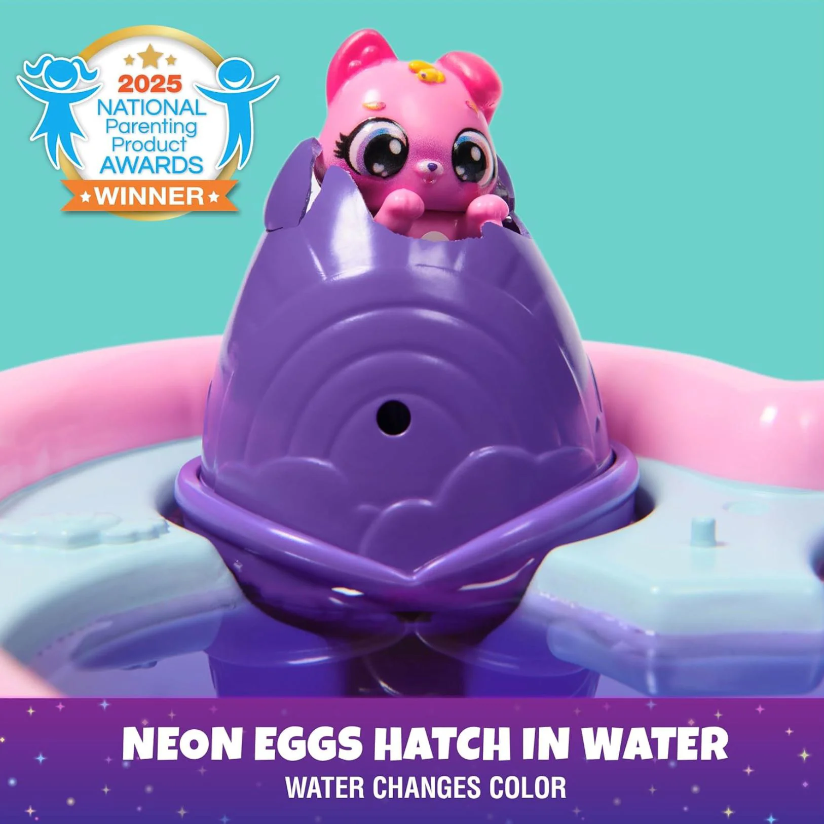 Игровой набор Spin Master Hatchimals Alive, Неоновая Радуга, Вечеринка у бассейна foto