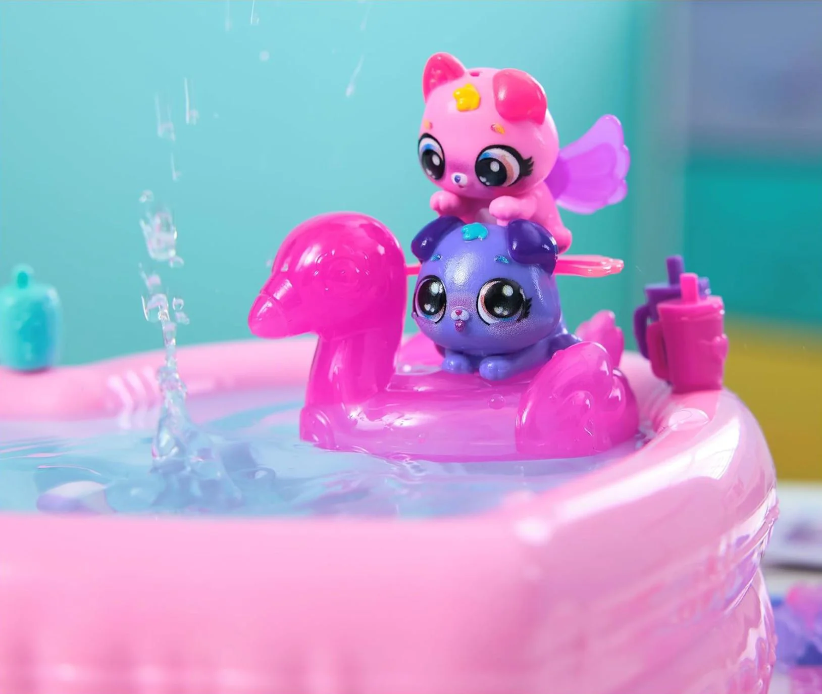 Игровой набор Spin Master Hatchimals Alive, Неоновая Радуга, Вечеринка у бассейна foto