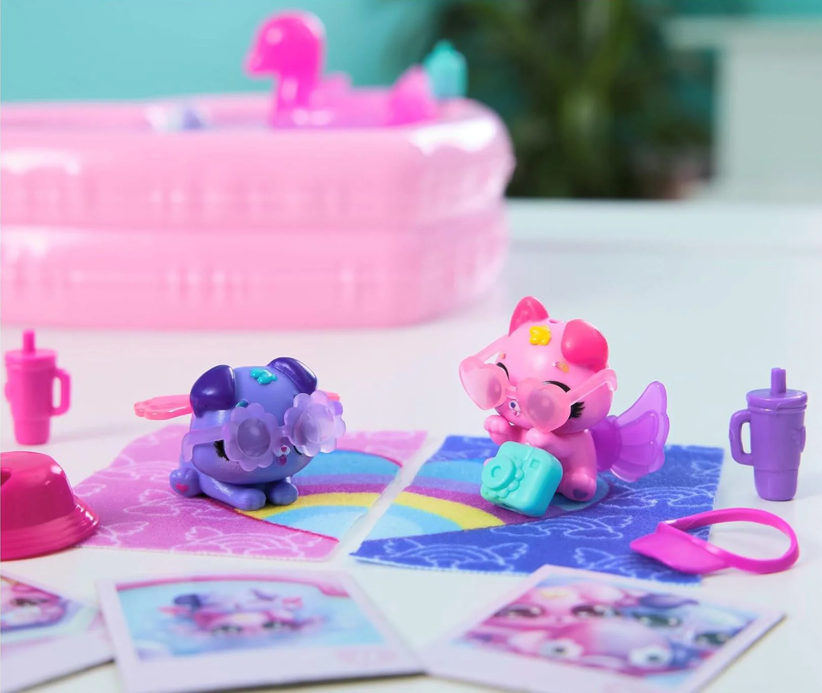 Игровой набор Spin Master Hatchimals Alive, Неоновая Радуга, Вечеринка у бассейна foto