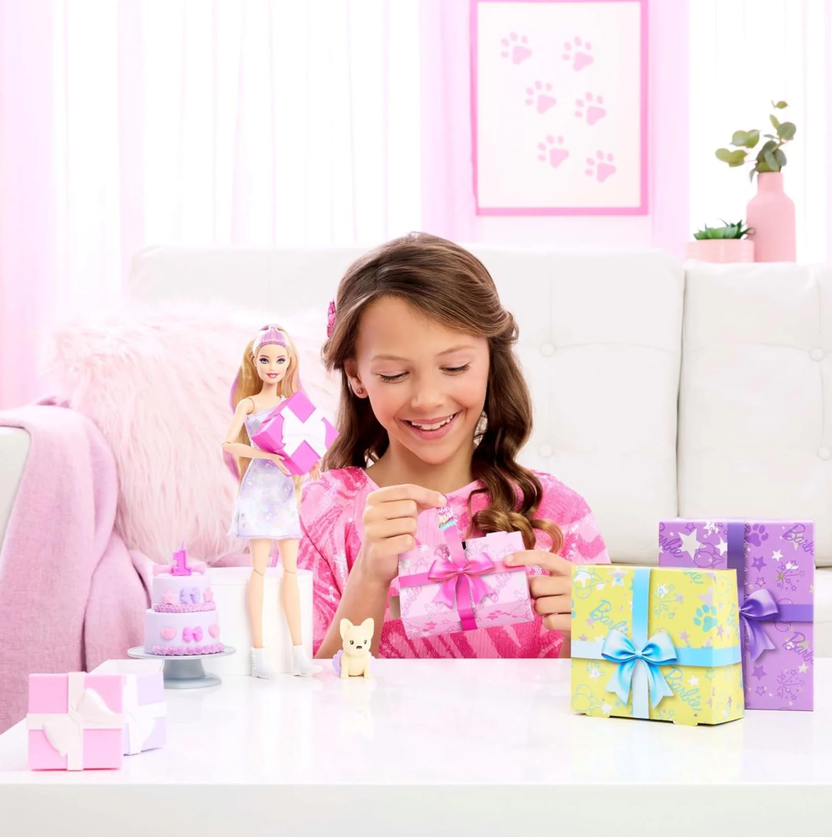 Set de joaca Barbie Ziua de nastere a animalului de companie foto