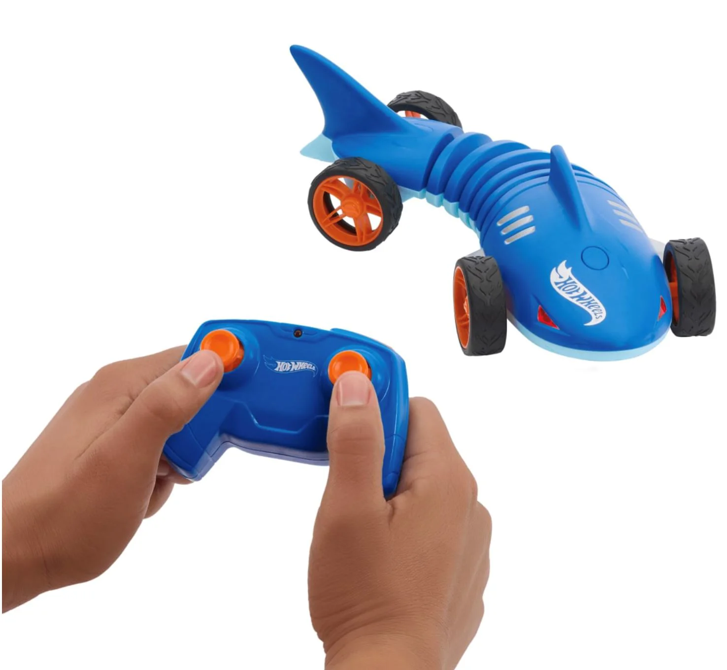 Jucarie interactiva Hot Wheels cu telecomanda, Shark Speeder foto