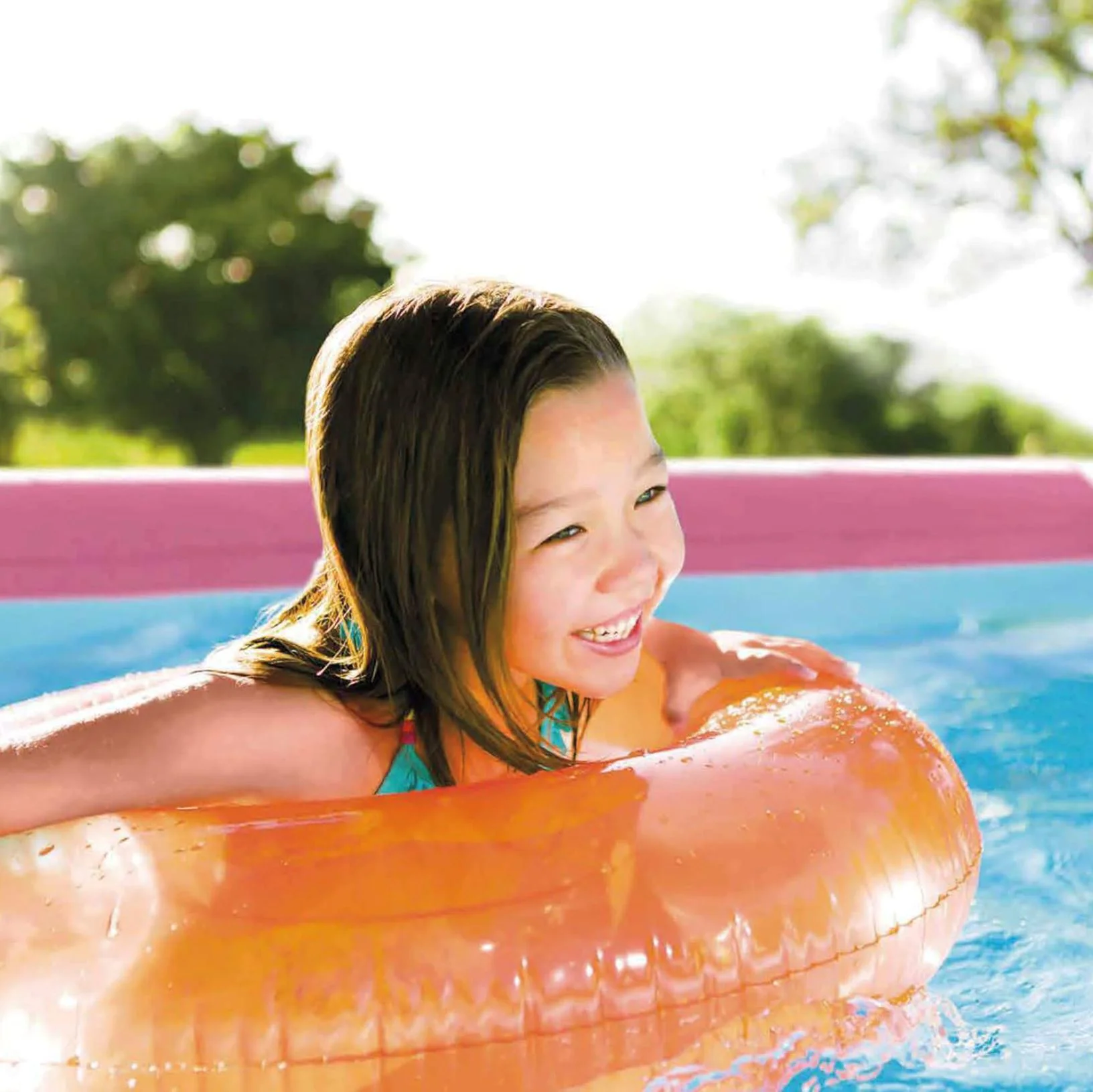 Piscina INTEX Roz cadru metalic, 244х76сm, 2843L foto