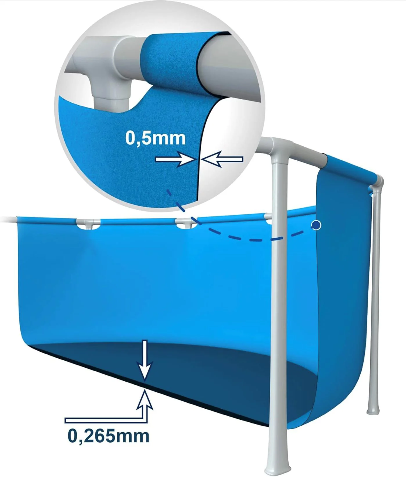 Piscina INTEX Roz cadru metalic, 244х76сm, 2843L foto