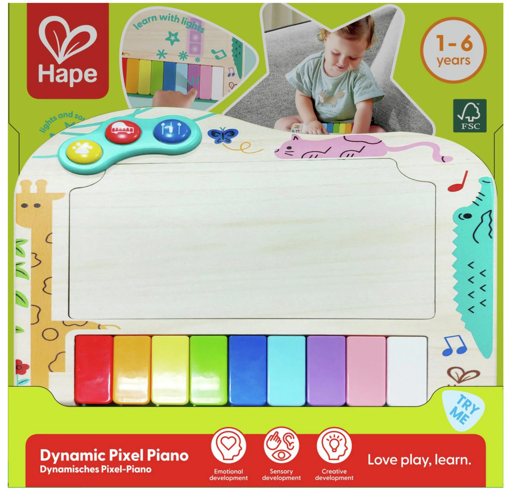 Jucarie muzicala Hape Pian pixelat dinamic foto