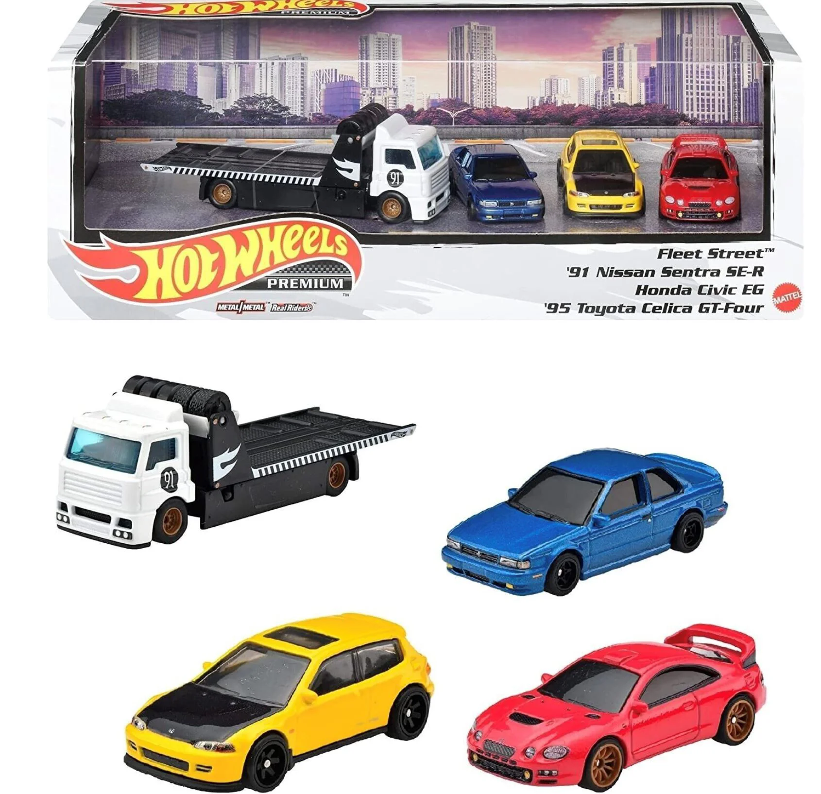 Set de colectie Hot Wheels din 4 automobile, Premium Collector (as.) foto
