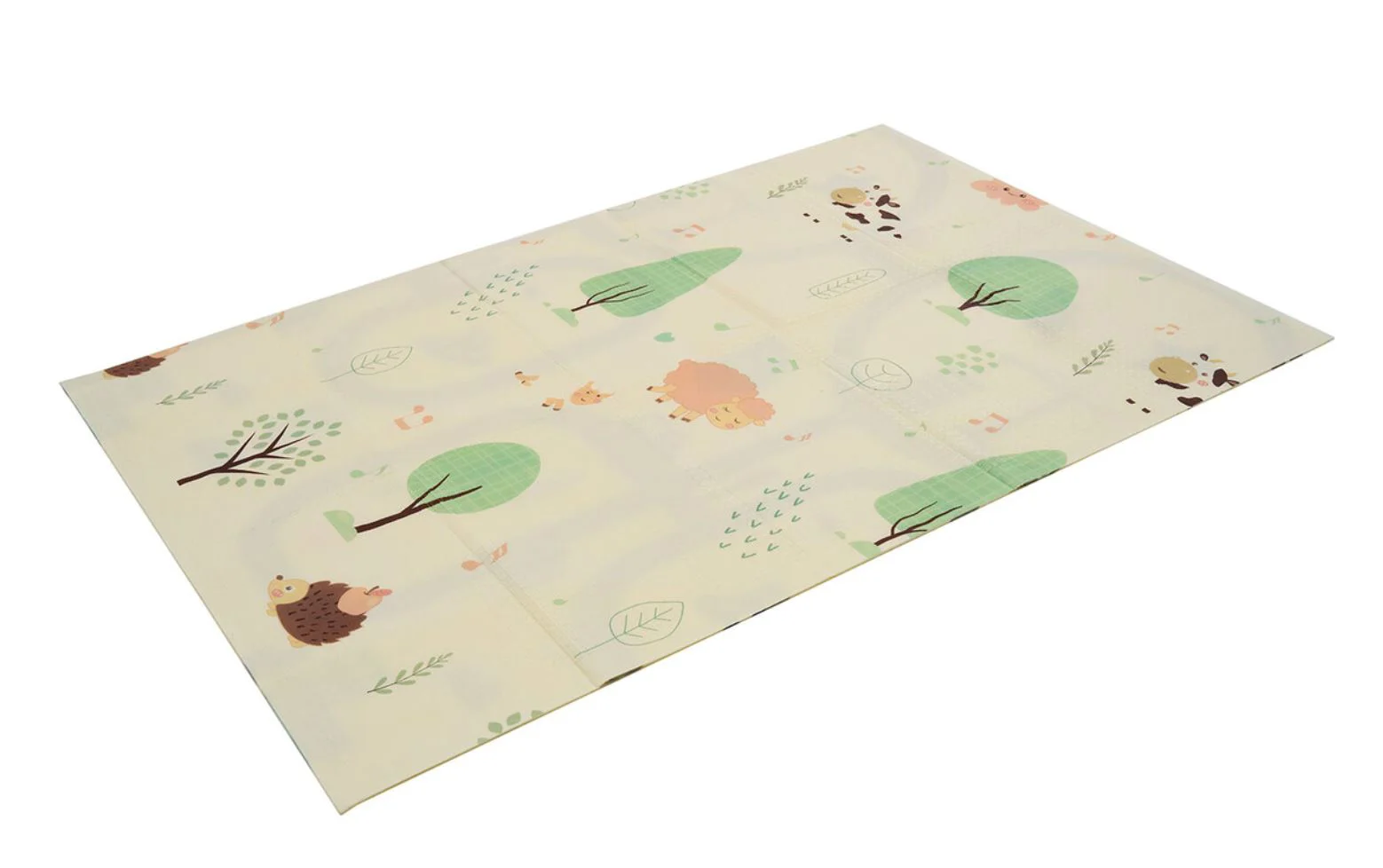 Covoras educativ U-grow cu 2 fete din spuma, Trafic rutier, 180x120x1cm foto