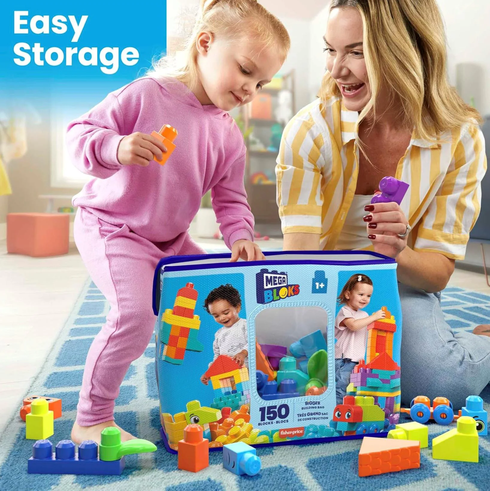 Конструктор Fisher-Price Mega Bloks, 150 эл. foto