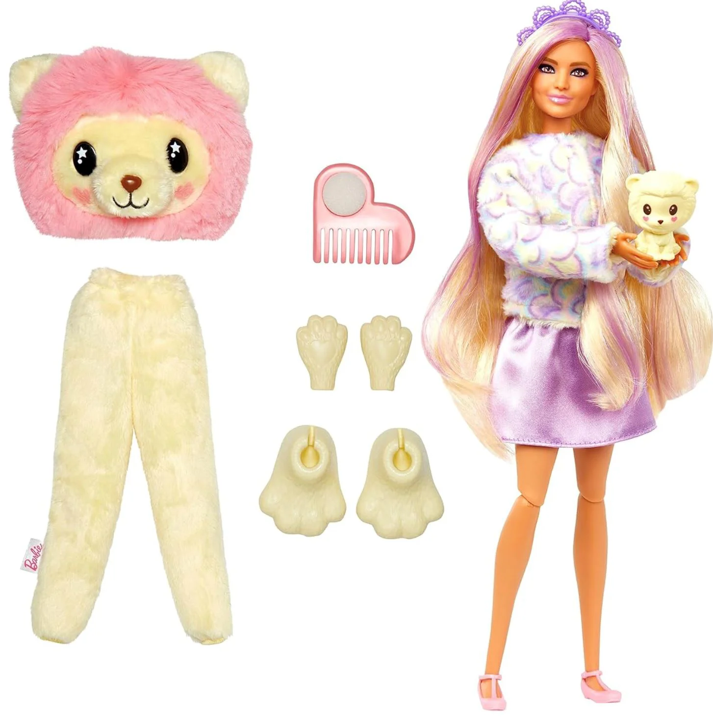 Papusa Barbie intr-un costum de leu, cu surprize foto