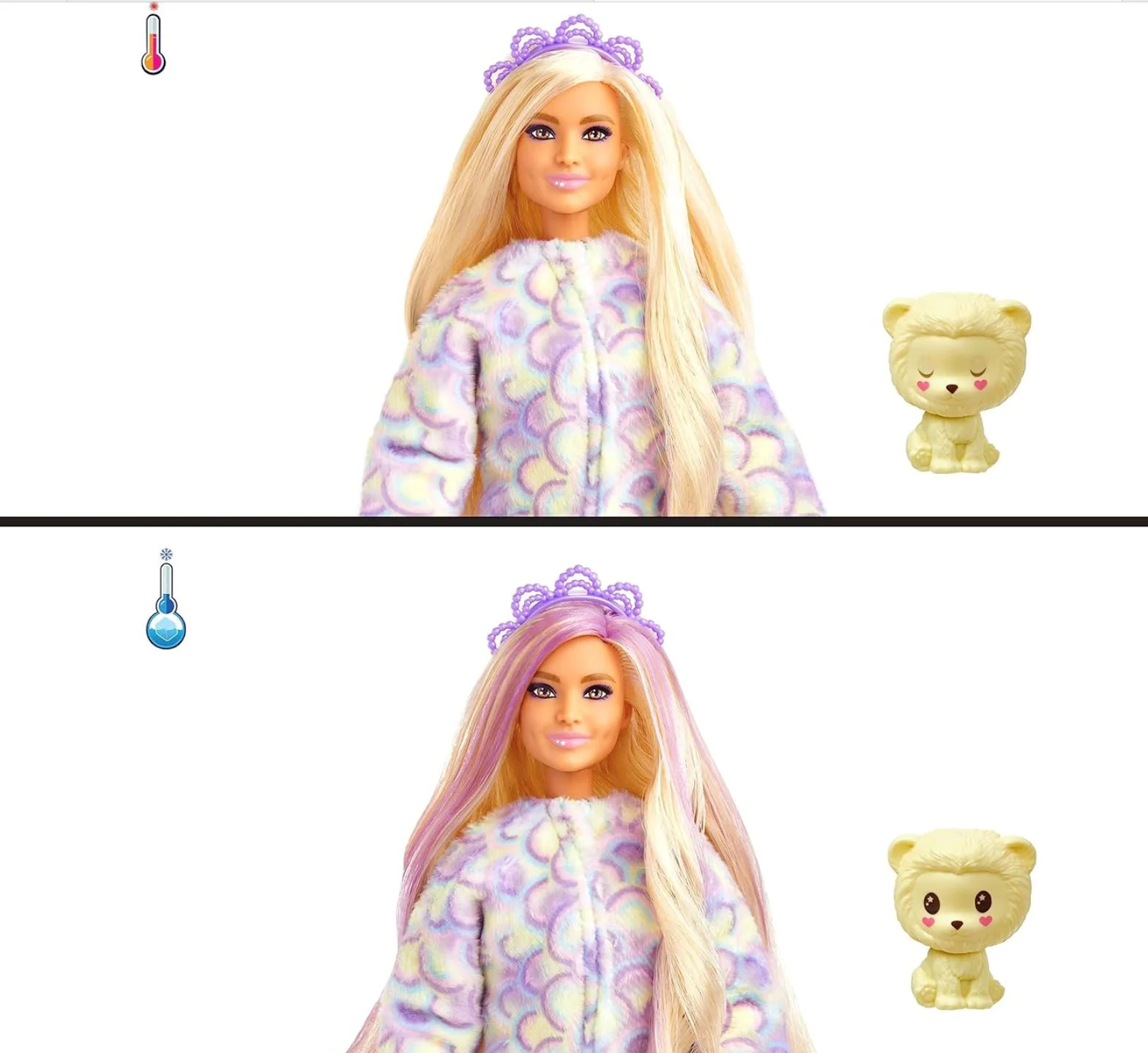 Papusa Barbie intr-un costum de leu, cu surprize foto