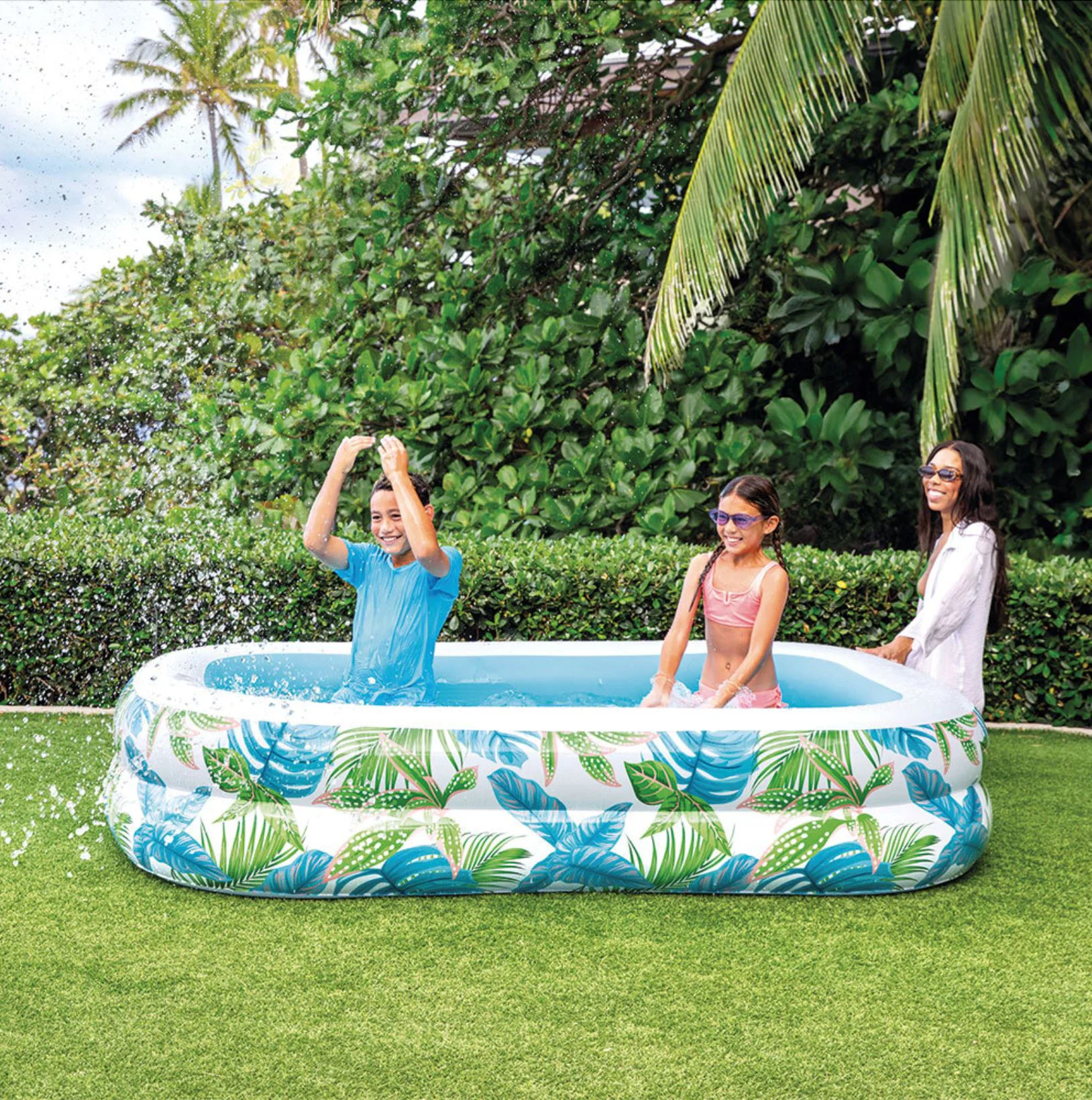 Piscina INTEX de familie, Tropical swim center, 229 x 152 x 48 cm, 600l foto
