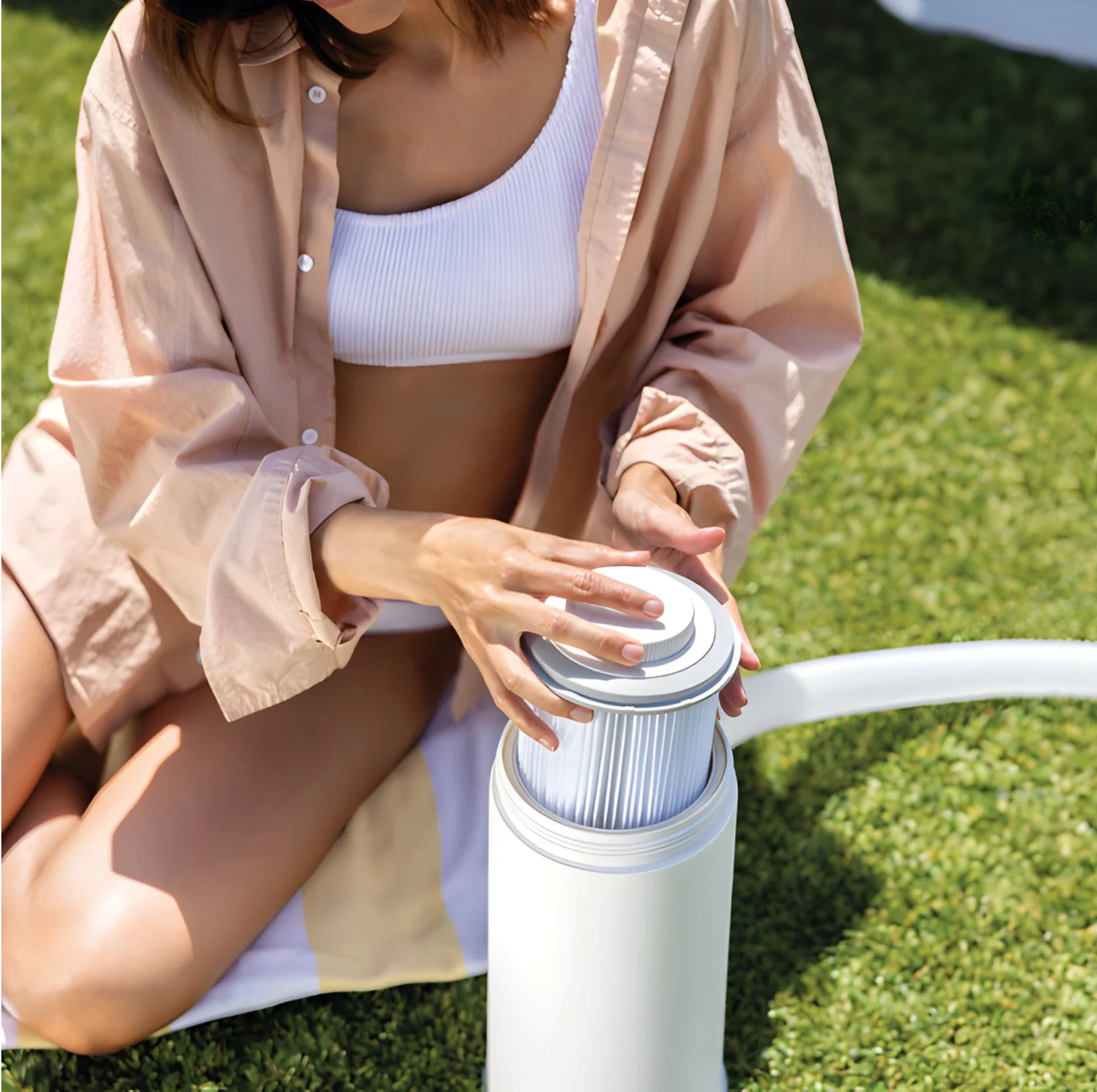 Фильтр-насос INTEX с картриджем, Krystal Clear C1000, 3 785 л/ч foto