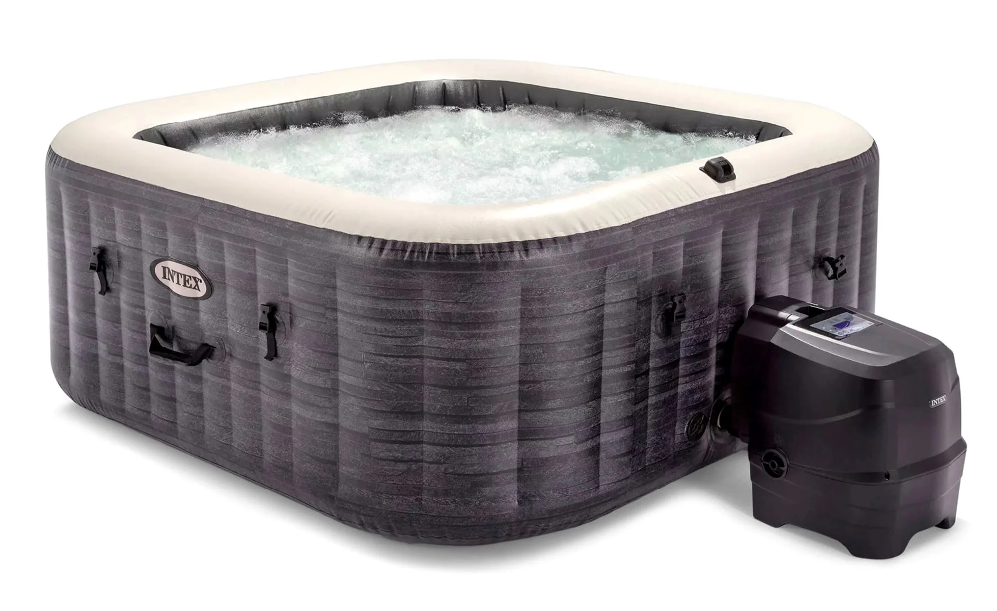 Надувной SPA-джакузи INTEX, Greystone Deluxe, 239x239x71 см, 1098 л foto