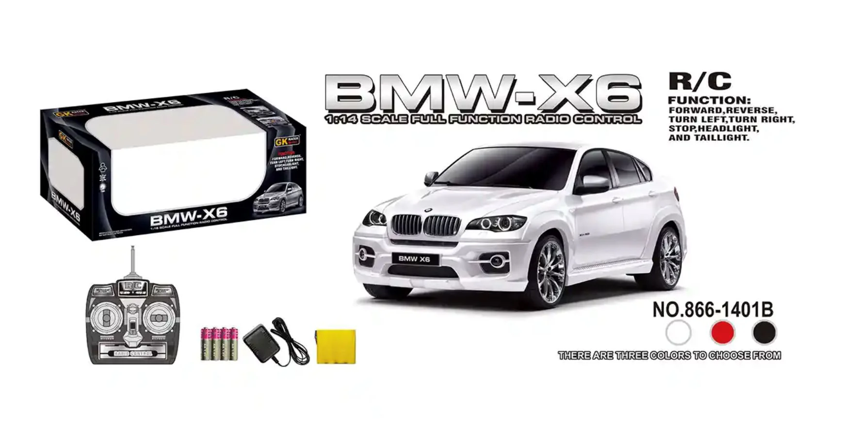 Радиоуправляемая машина RC Cars BMW X6 1:10, аккумулятор 7,2V foto