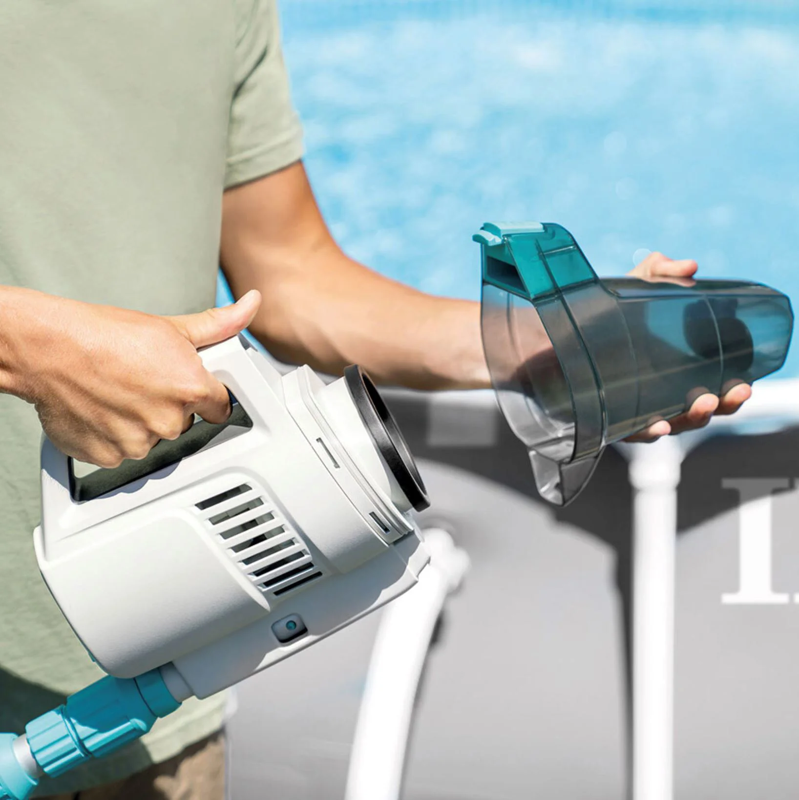 Беспроводной пылесос для бассейна INTEX, Vacuum Cleaner с аккумулятором Ni-MH 7,2 V foto