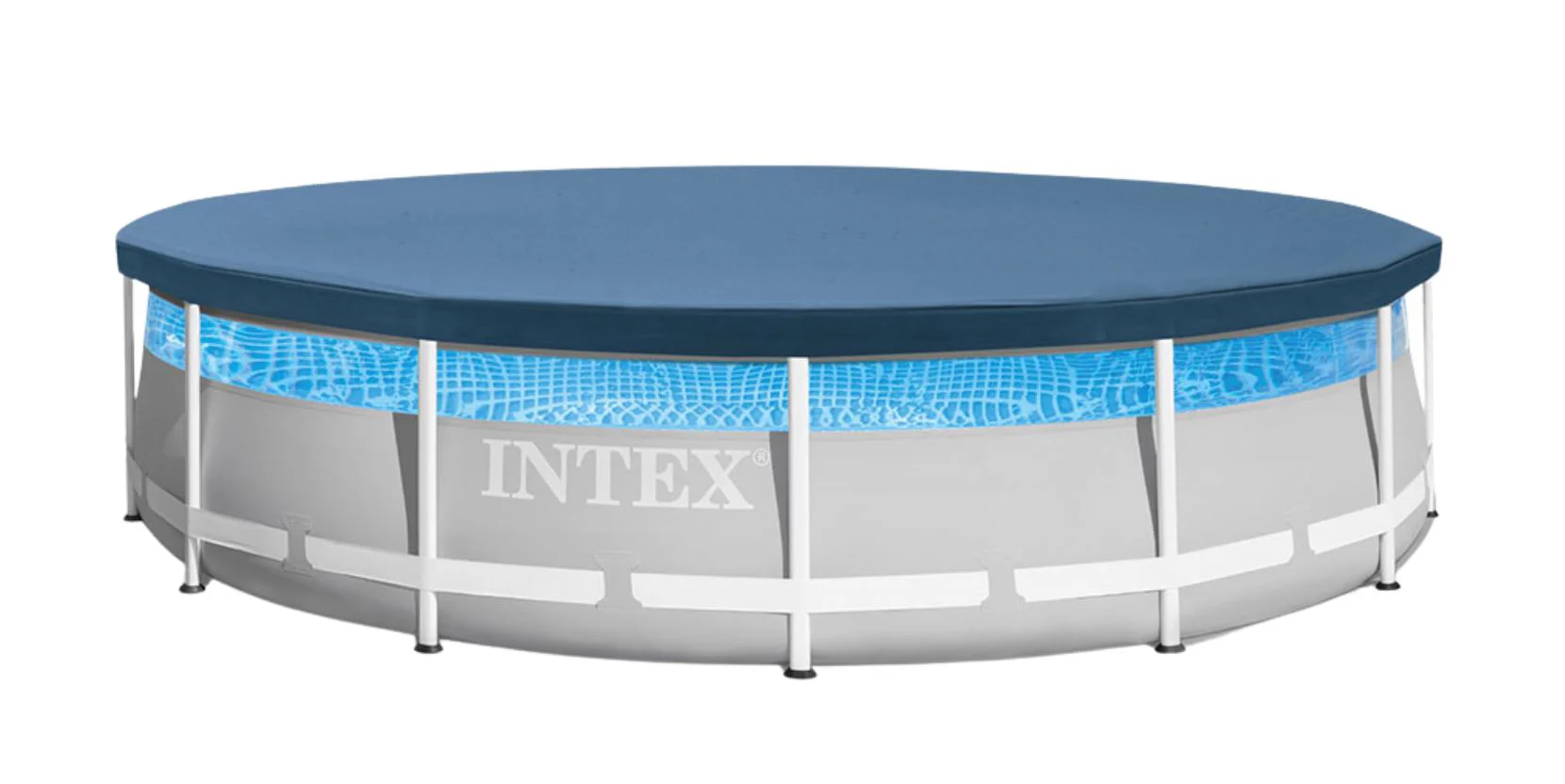 Piscina INTEX Prism Frame Clearview 427x107cm, 12706L, cadru metalic foto