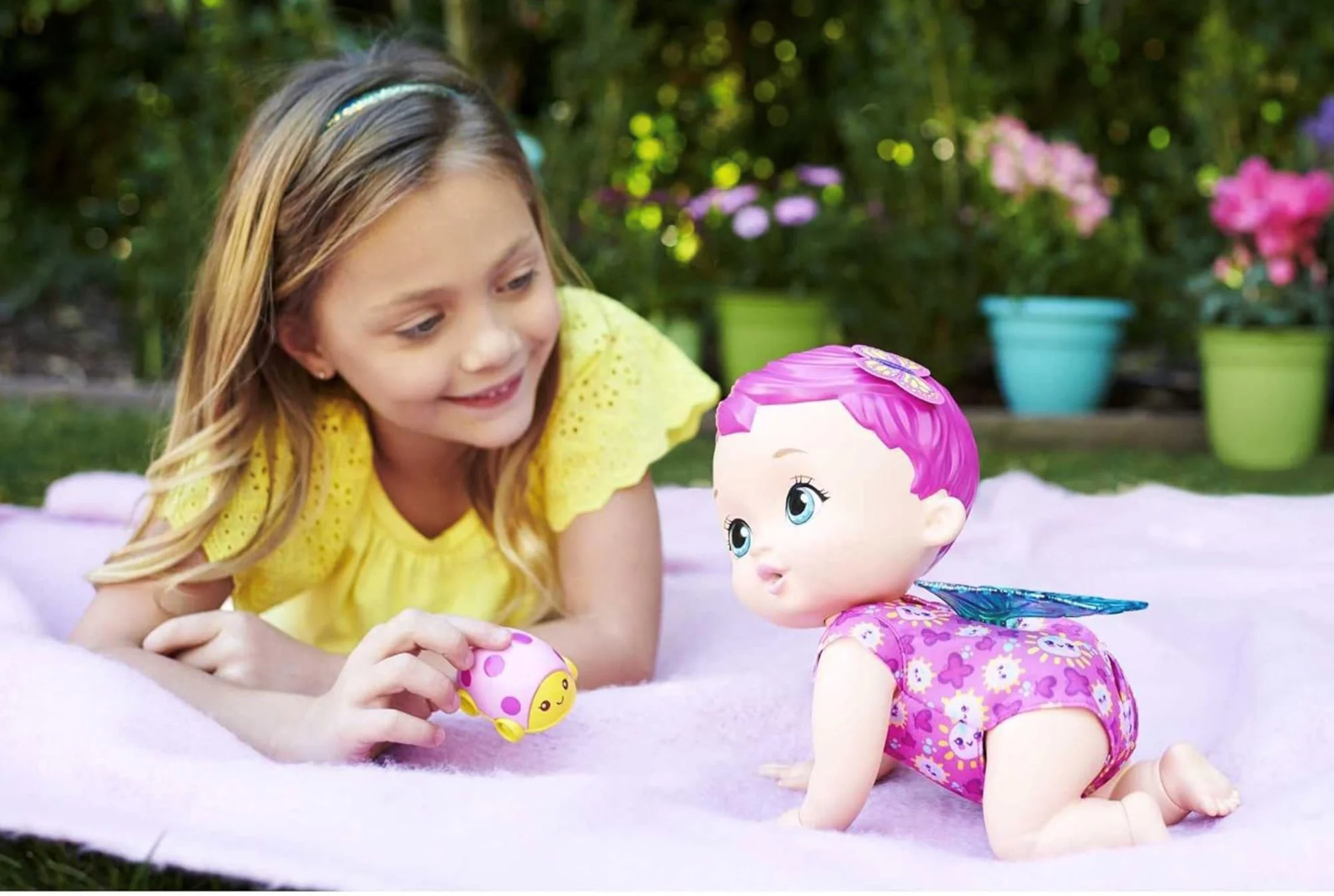 Papusa MATTEL BABY BUTTERFLY, My Garden Baby foto