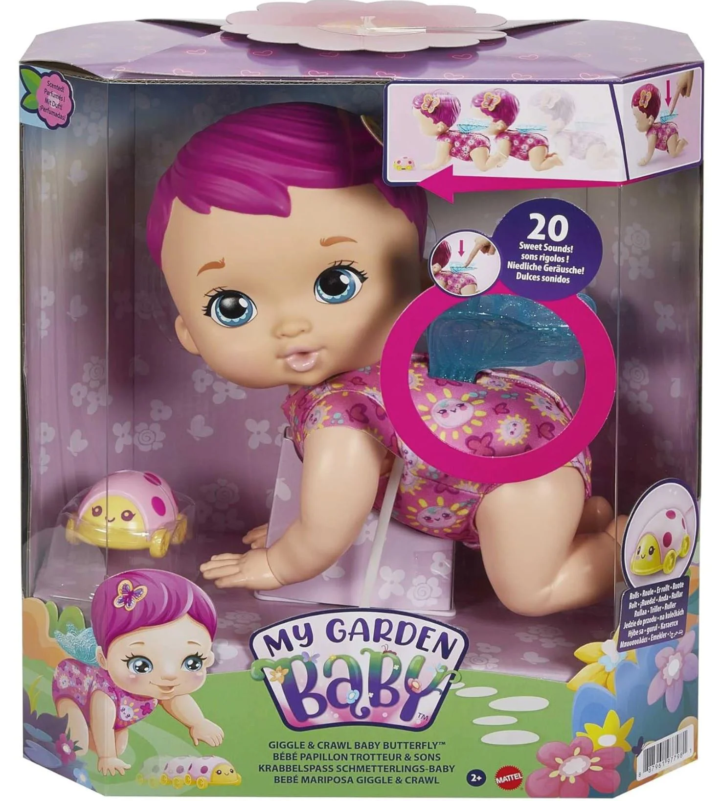 Papusa MATTEL BABY BUTTERFLY, My Garden Baby foto