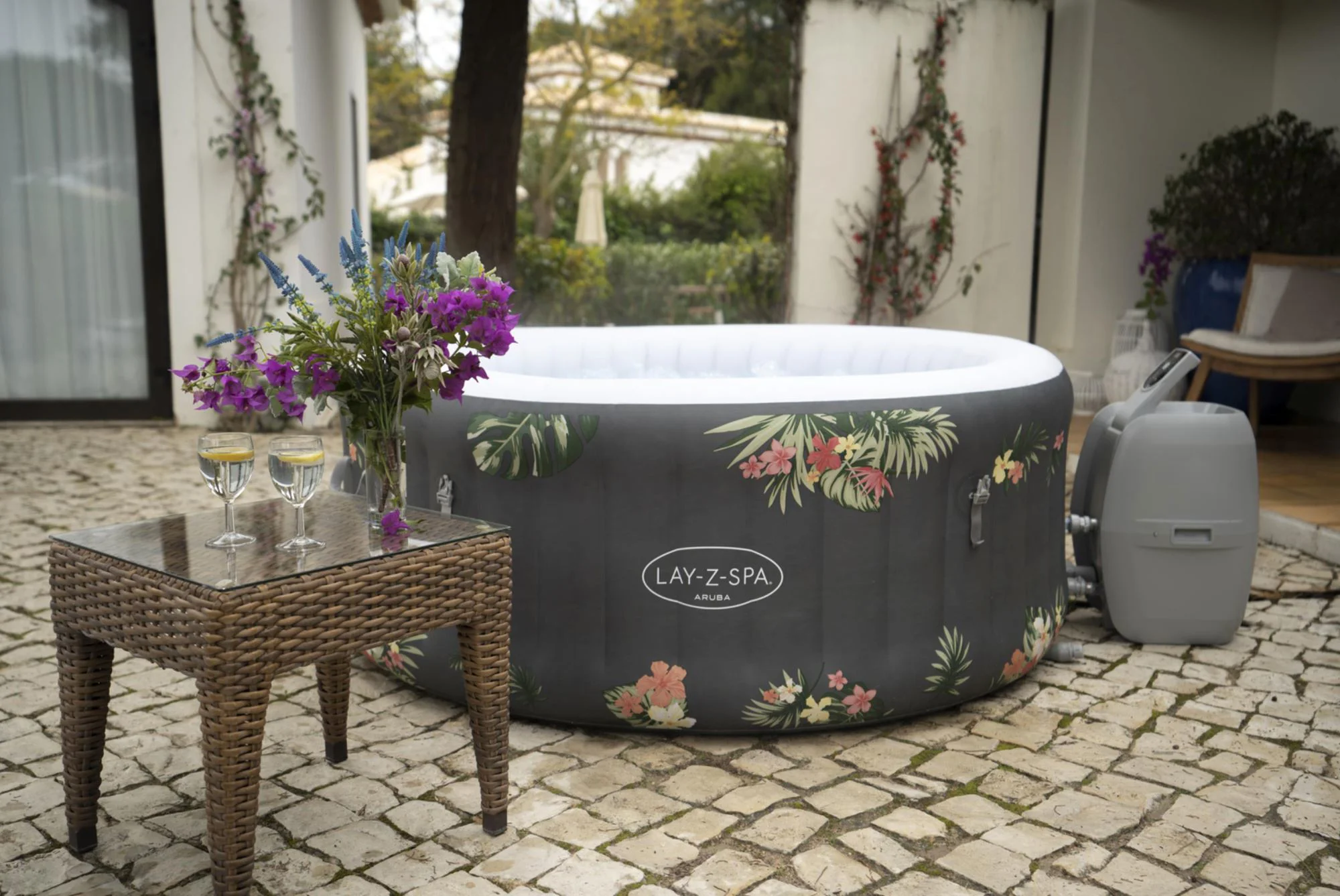 Jacuzzi Bestway SPA Aruba AirJet 170x66cm, 605L, 4 persoane foto
