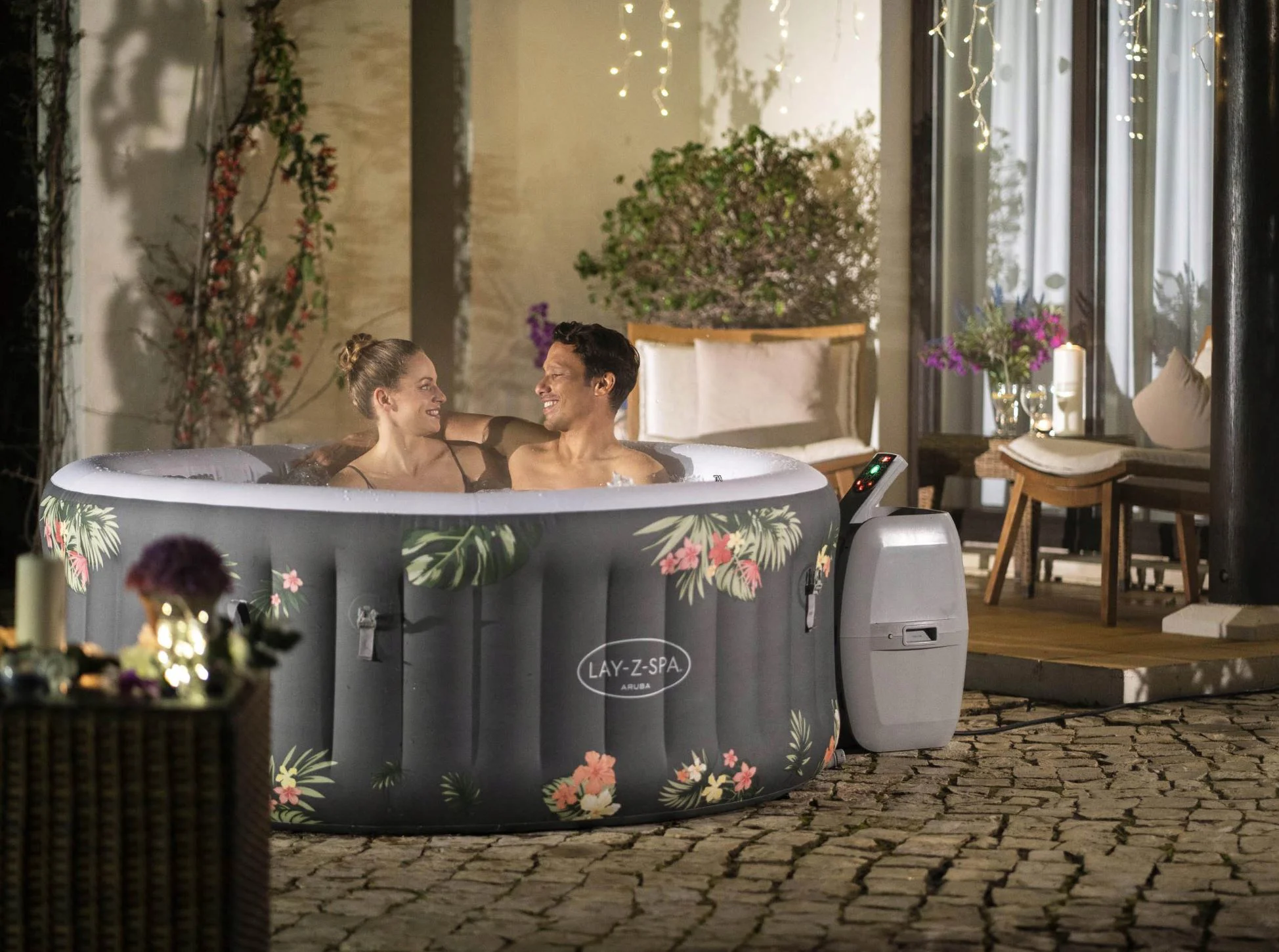 Jacuzzi Bestway SPA Aruba AirJet 170x66cm, 605L, 4 persoane foto