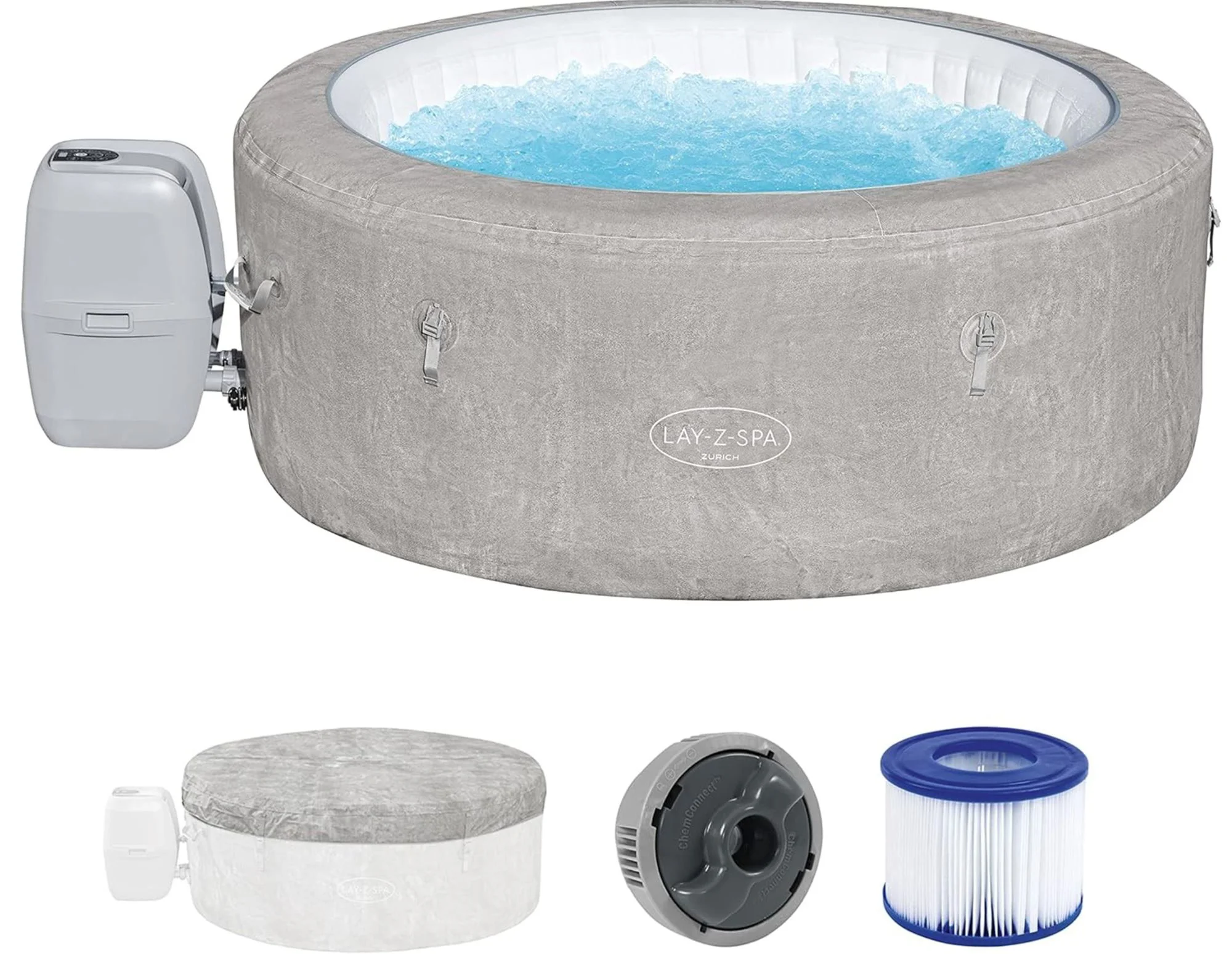Jacuzzi Bestway SPA Zurich AirJet 180x66cm, 669L, 2-4 persoane foto