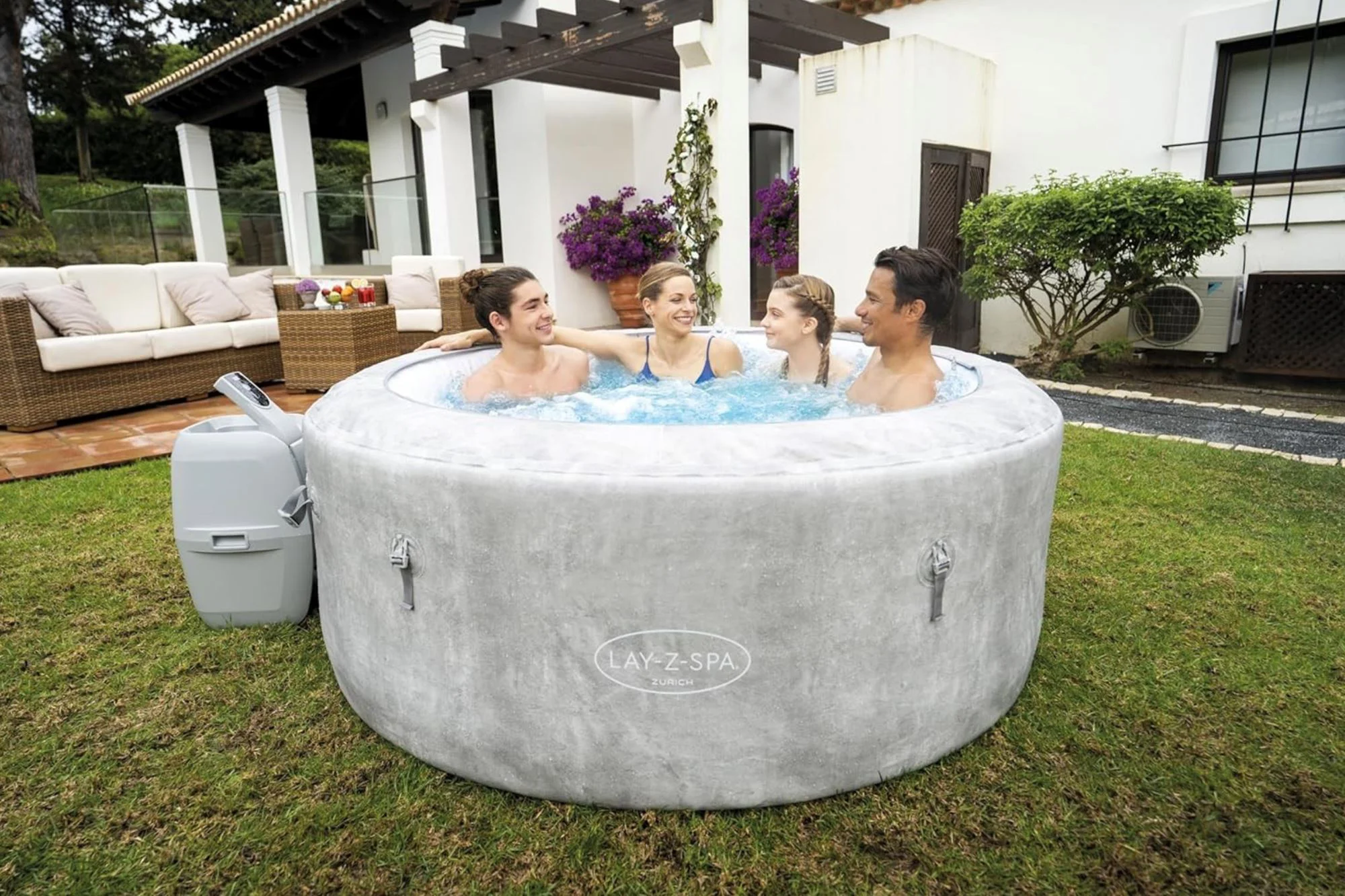 Jacuzzi Bestway SPA Zurich AirJet 180x66cm, 669L, 2-4 persoane foto