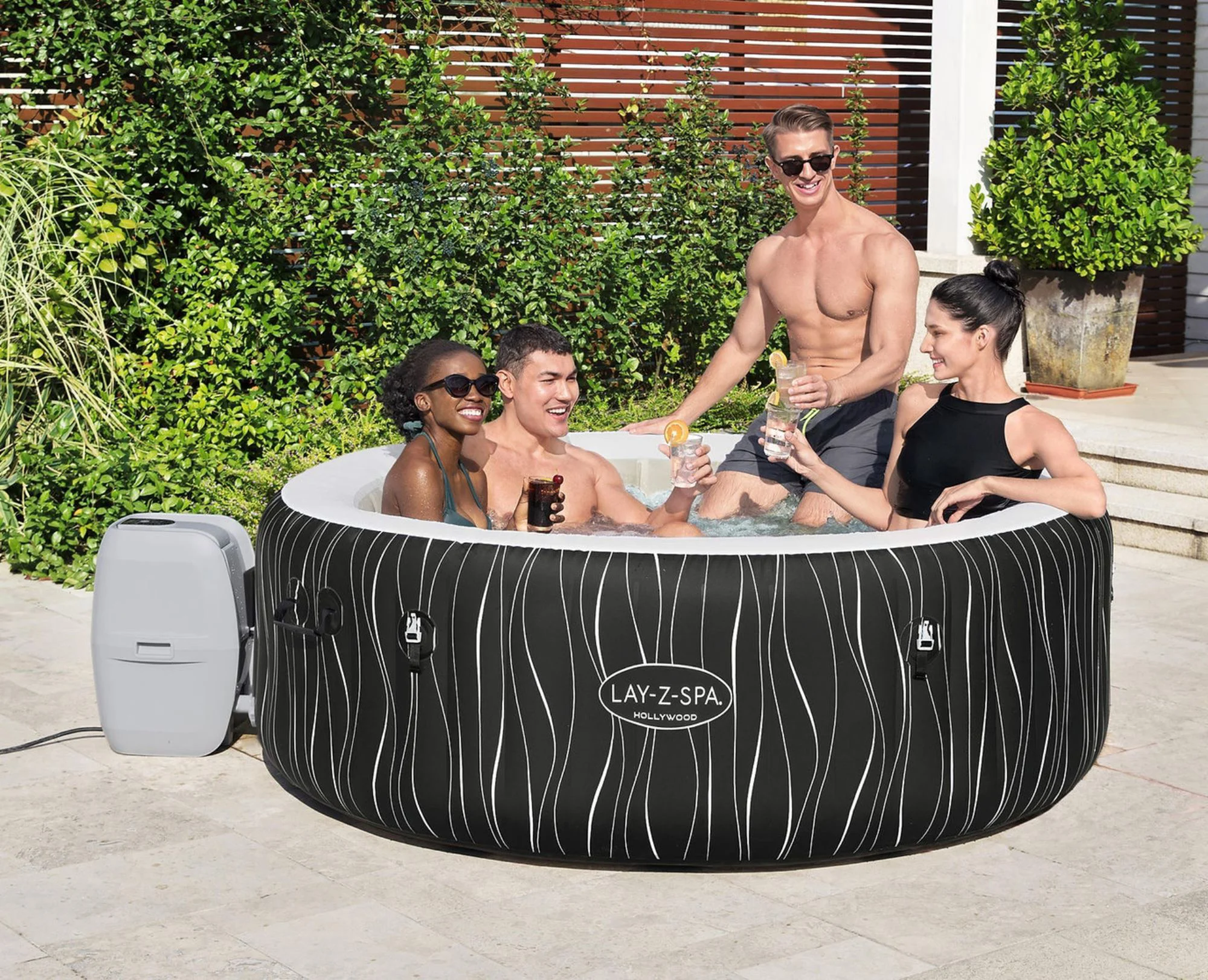 Jacuzzi Bestway SPA Hollywood AirJet 196x66cm, 908L, 6 persoane foto