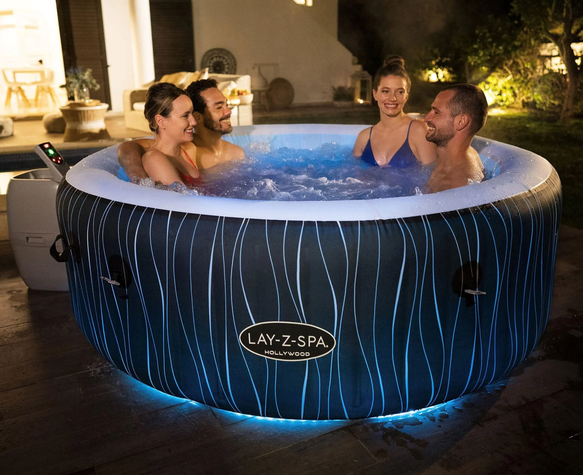 Jacuzzi Bestway SPA Hollywood AirJet 196x66cm, 908L, 6 persoane foto