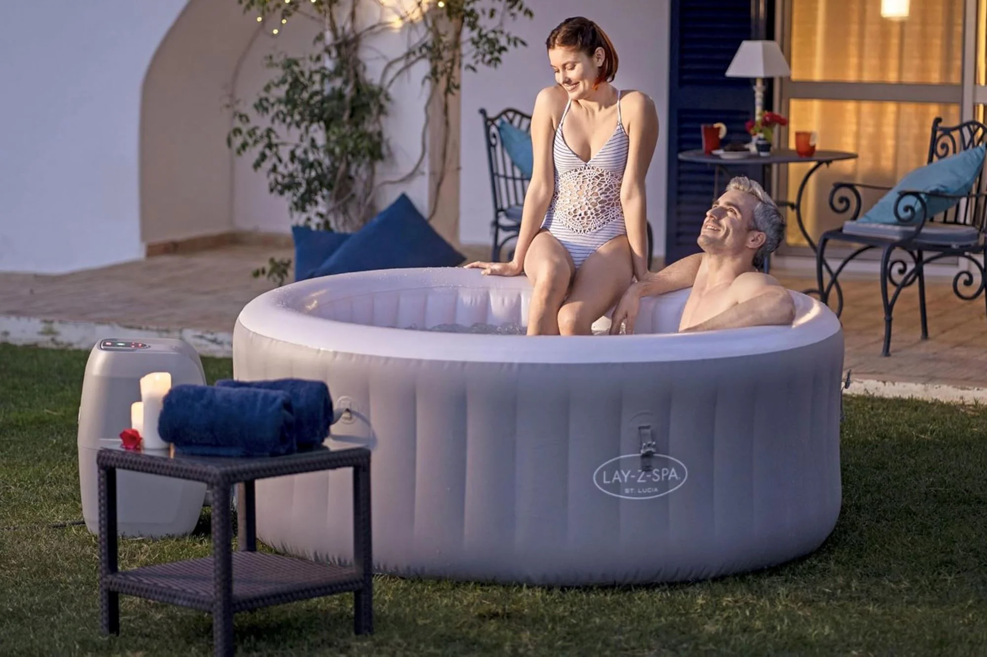 Jacuzzi Bestway SPA St.Lucia AirJet 170x66cm, 605L, 2-3 persoane foto