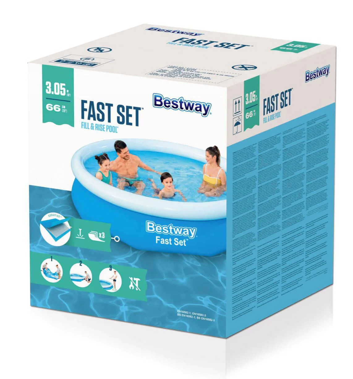 Piscina gonflabila Bestway Fast Set 305х66 cm, 3800 L foto