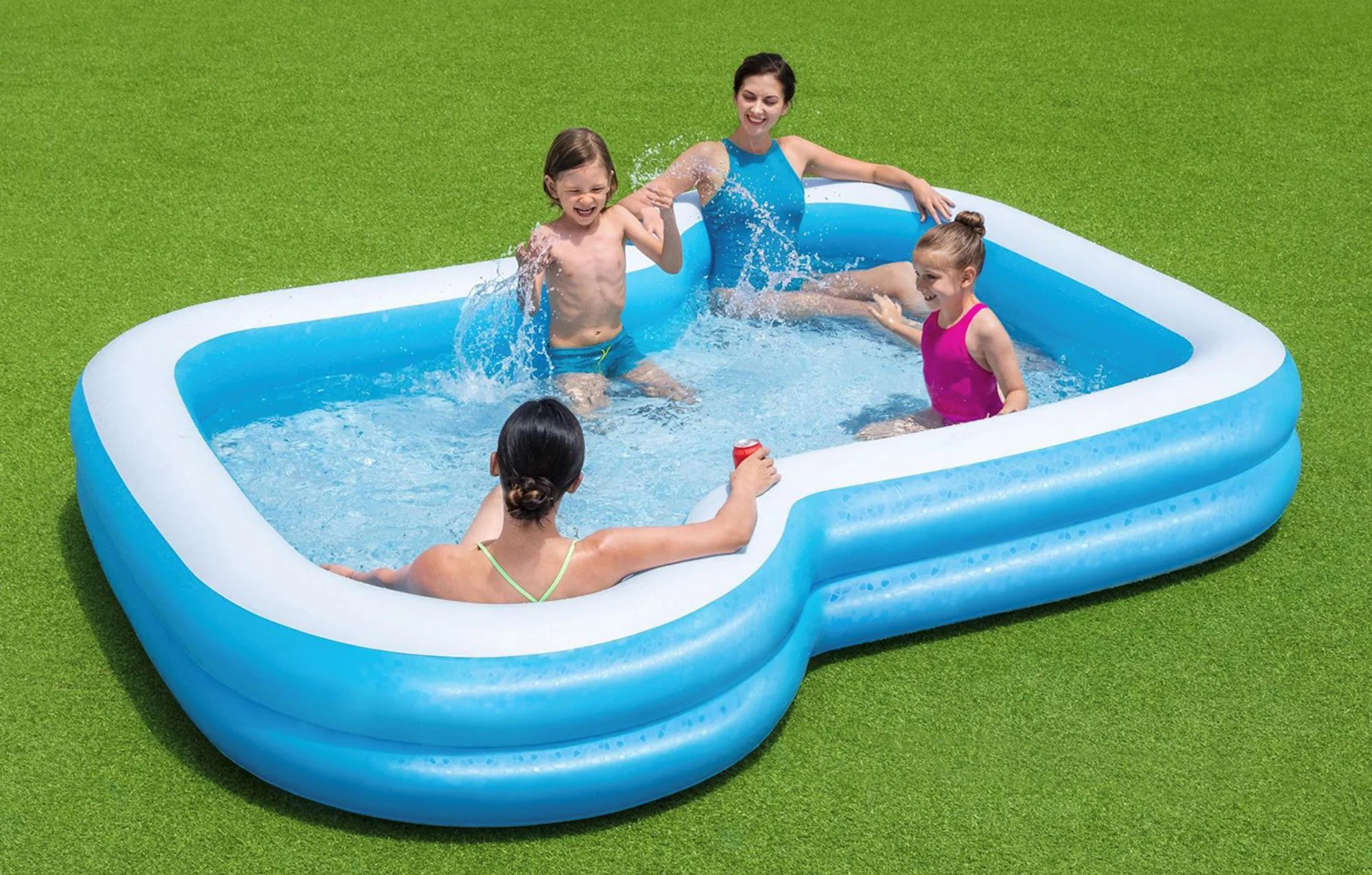 Piscina gonflabila Bestway pentru familie, Sunny 305х274х46 cm, 1207 L foto