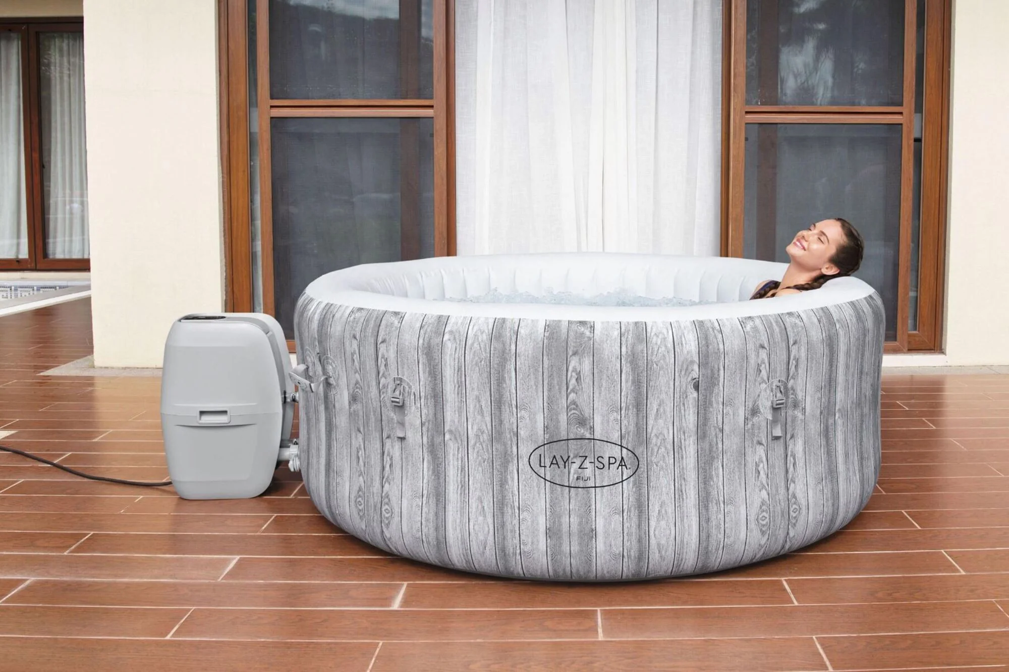 Jacuzzi SPA Bestway Fiji AirJet 180x66cm, 669L, 2-4 persoane foto