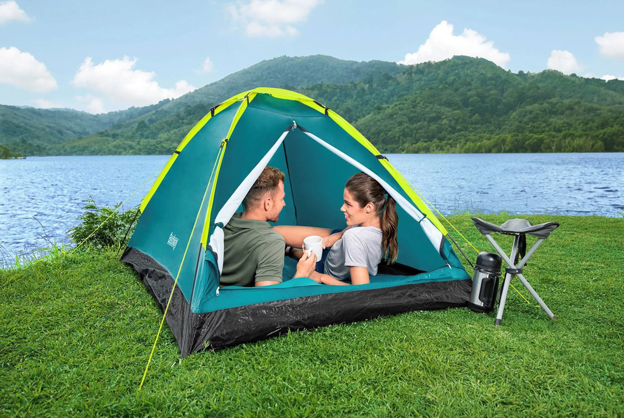 Cort Bestway de 3 persoane 210x210x130cm, COOLDOME 3 foto